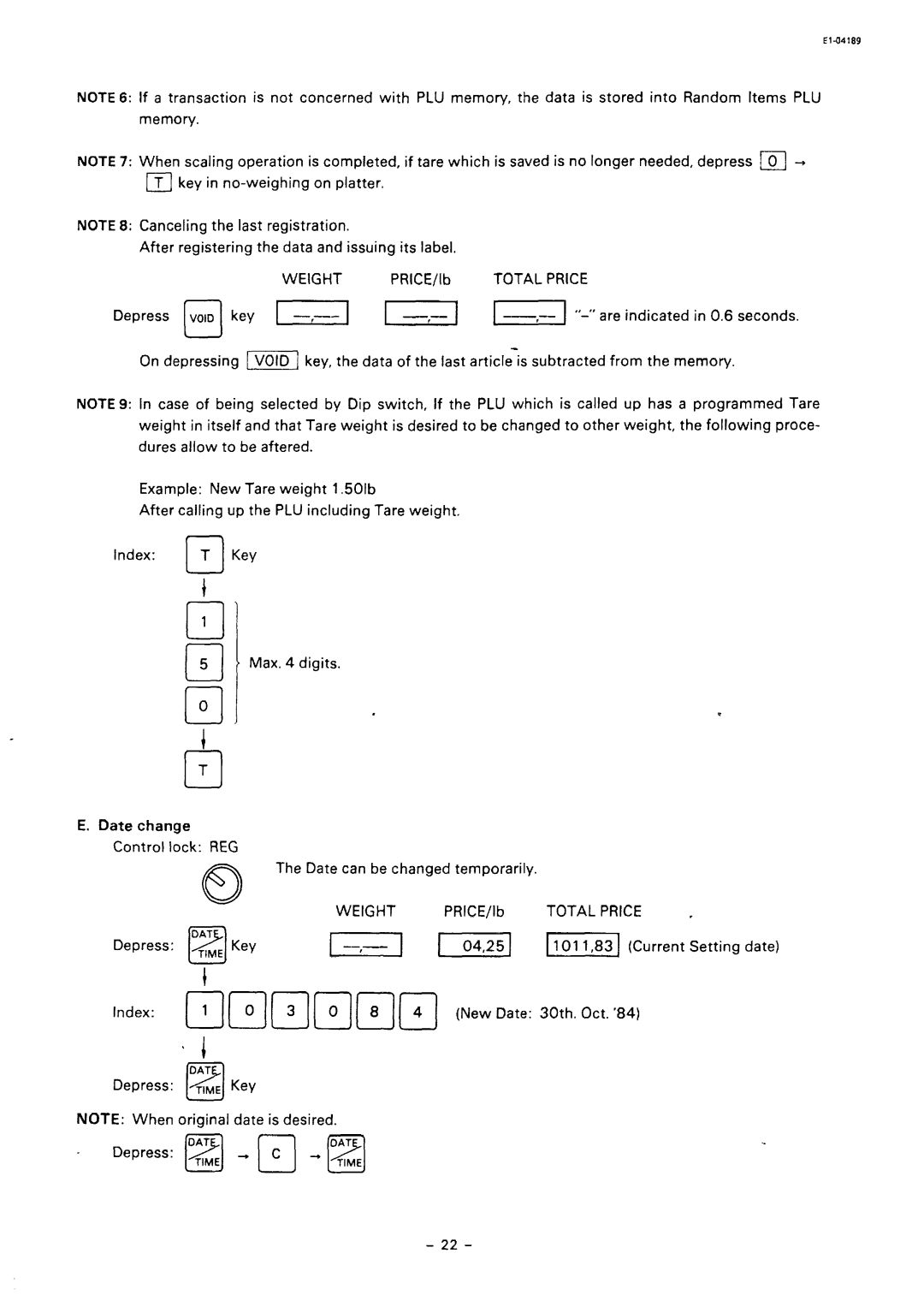 Toshiba SL59 SERIES owner manual Are indicated in 0.6 seconds 