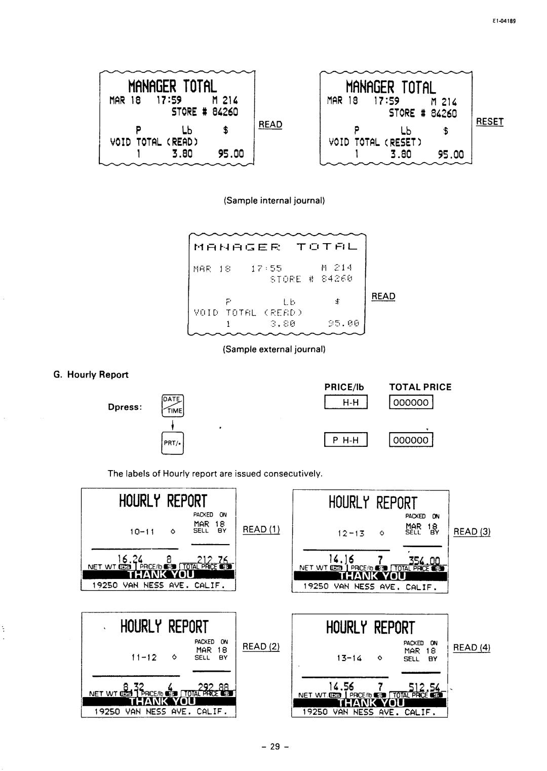 Toshiba SL59 SERIES owner manual MAR 18 17SP, STORE# MAR 18 214 Lb $ MID TPTFlLREAD, Void TOTALCREEbT 