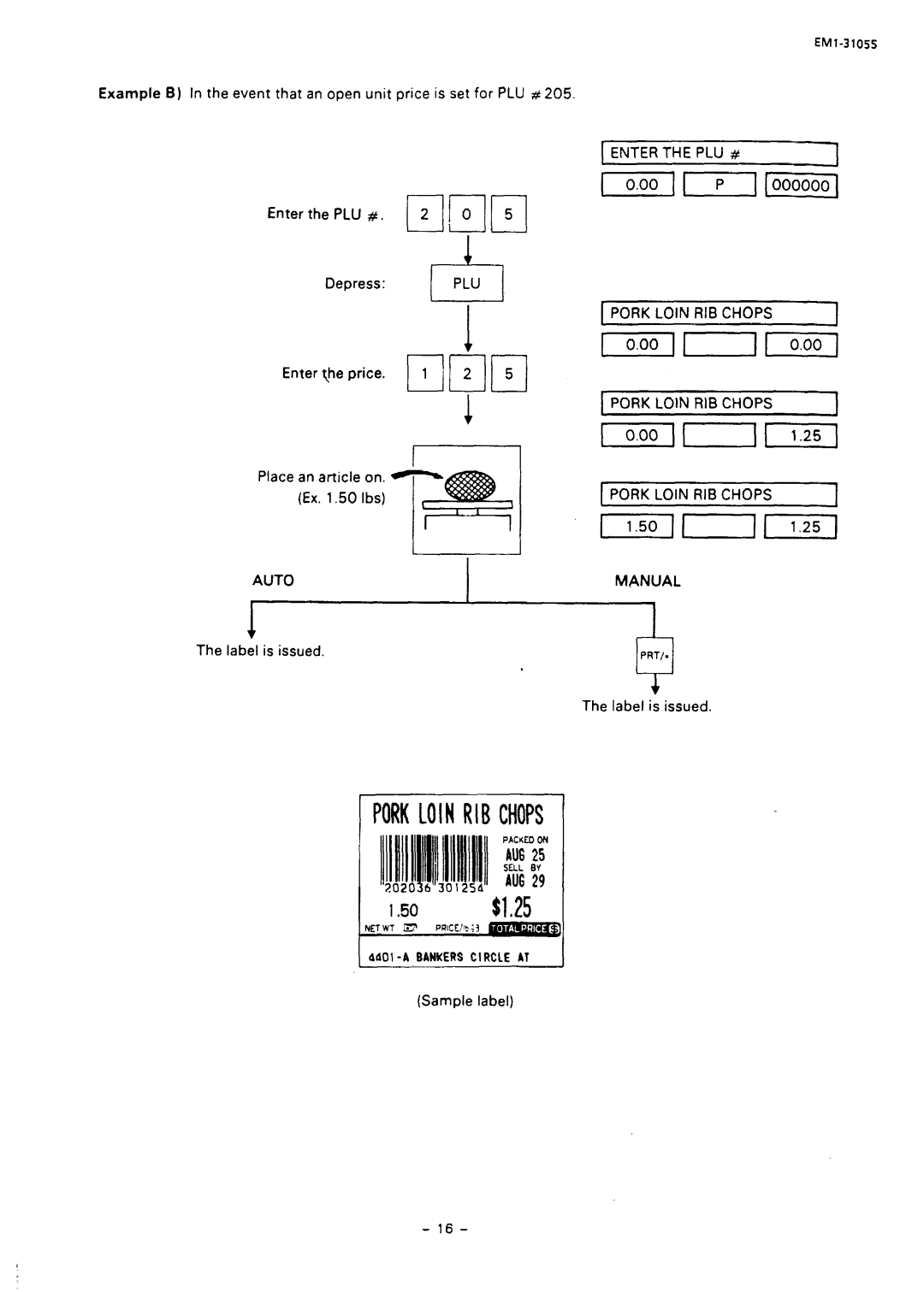 Toshiba EMl-31055, SL66 SERIES manual Porkloinribchops, Pork Loin RIB Chops 