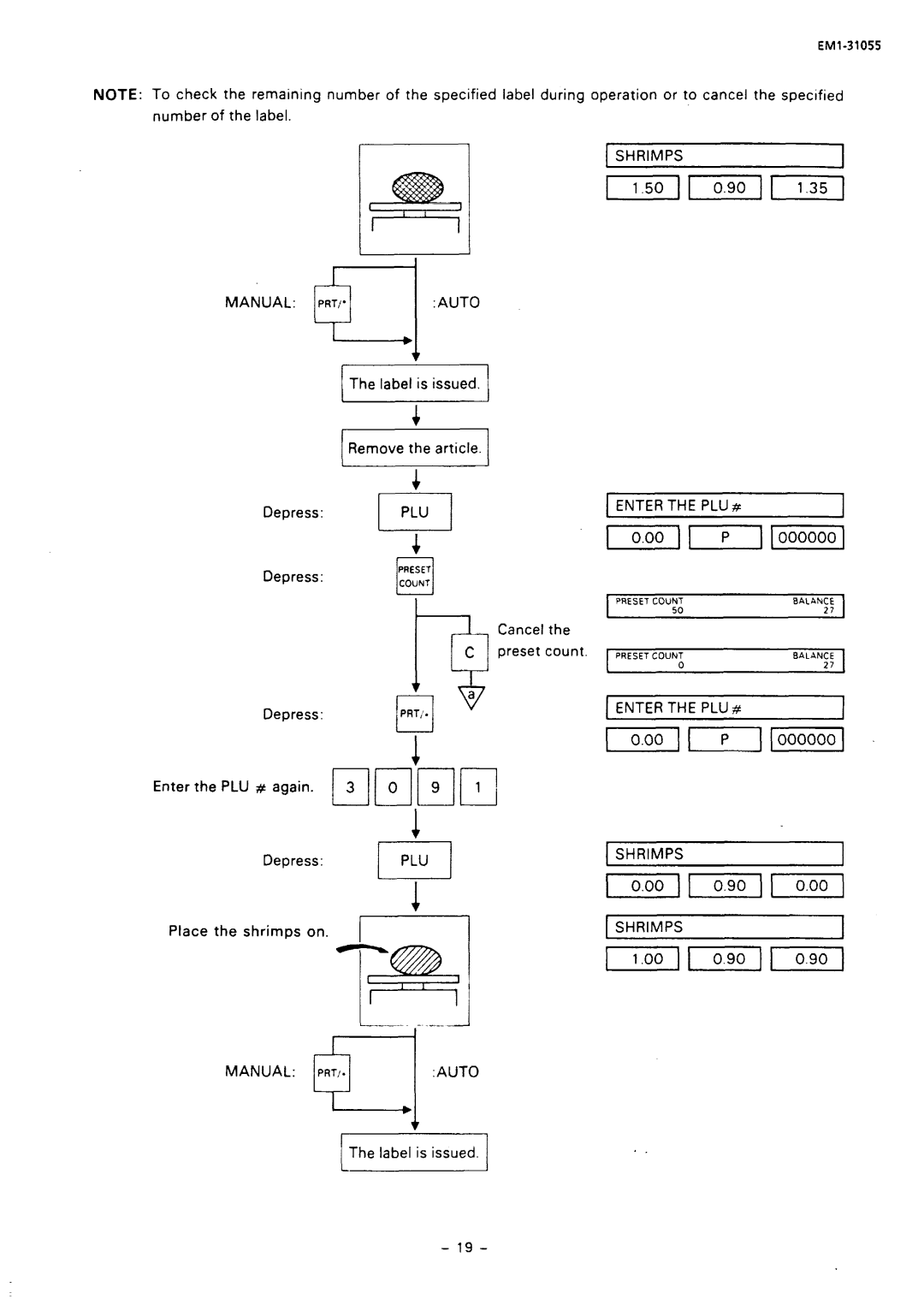 Toshiba SL66 SERIES, EMl-31055 manual Enter the Plus SHRIMPS1 