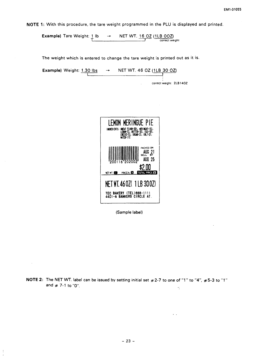 Toshiba SL66 SERIES, EMl-31055 manual PlClEOON Ee!GBY, Net 