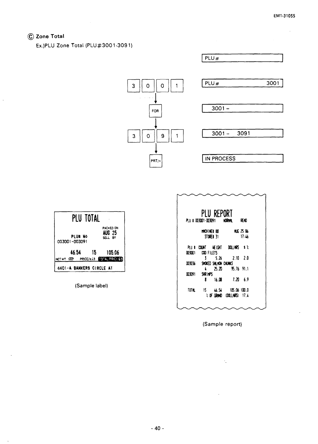 Toshiba EMl-31055, SL66 SERIES manual Plutotal, Plu# 