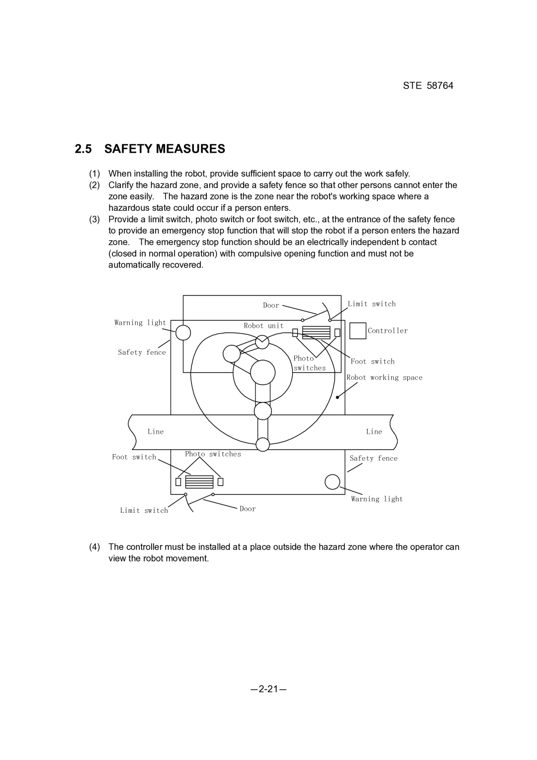 Toshiba SR-554HSP, SR-854HSP, SR-654HSP, SR-1054HSP dimensions Safety Measures 