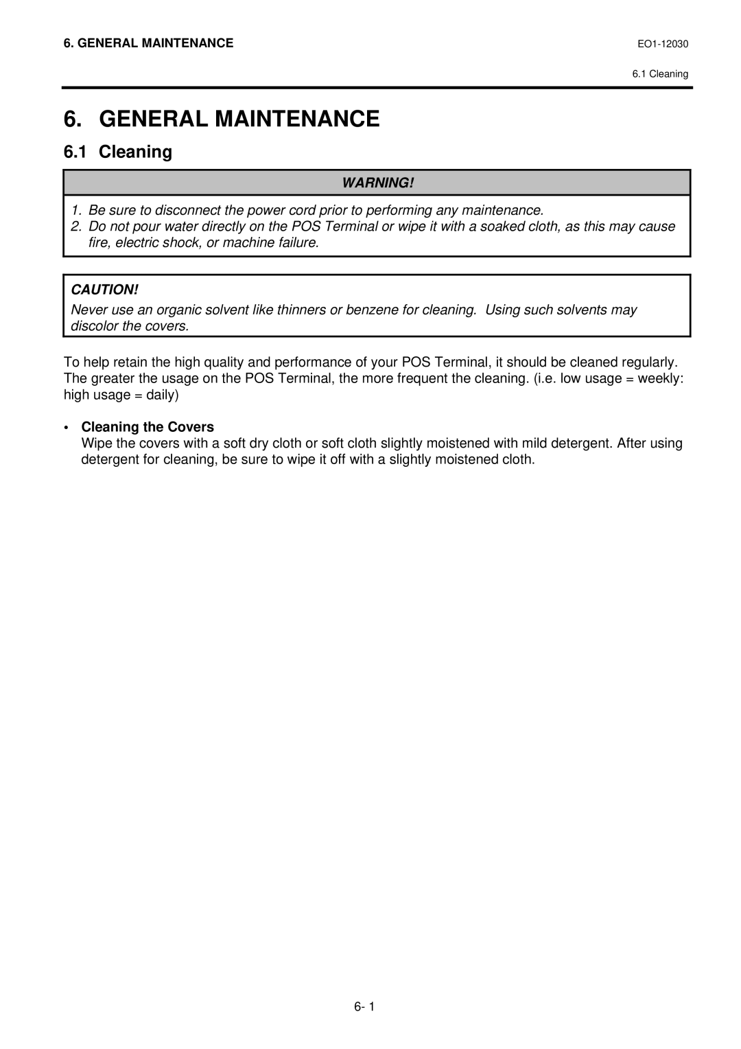 Toshiba ST-7000-C Series owner manual General Maintenance, Cleaning#, Cleaning the Covers 