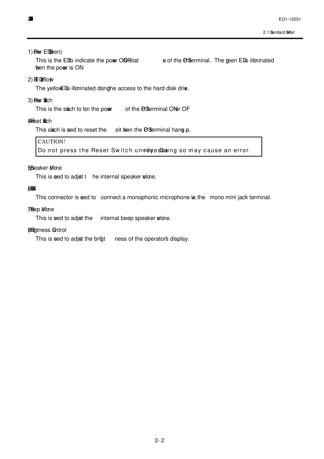 Toshiba ST-71 owner manual Mic 