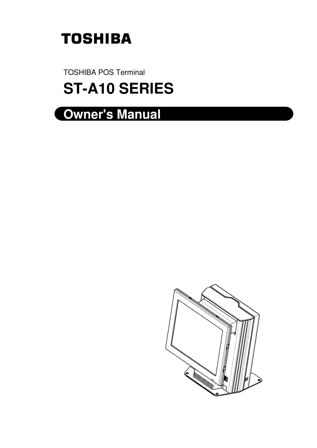 Toshiba owner manual ST-A10 Series 