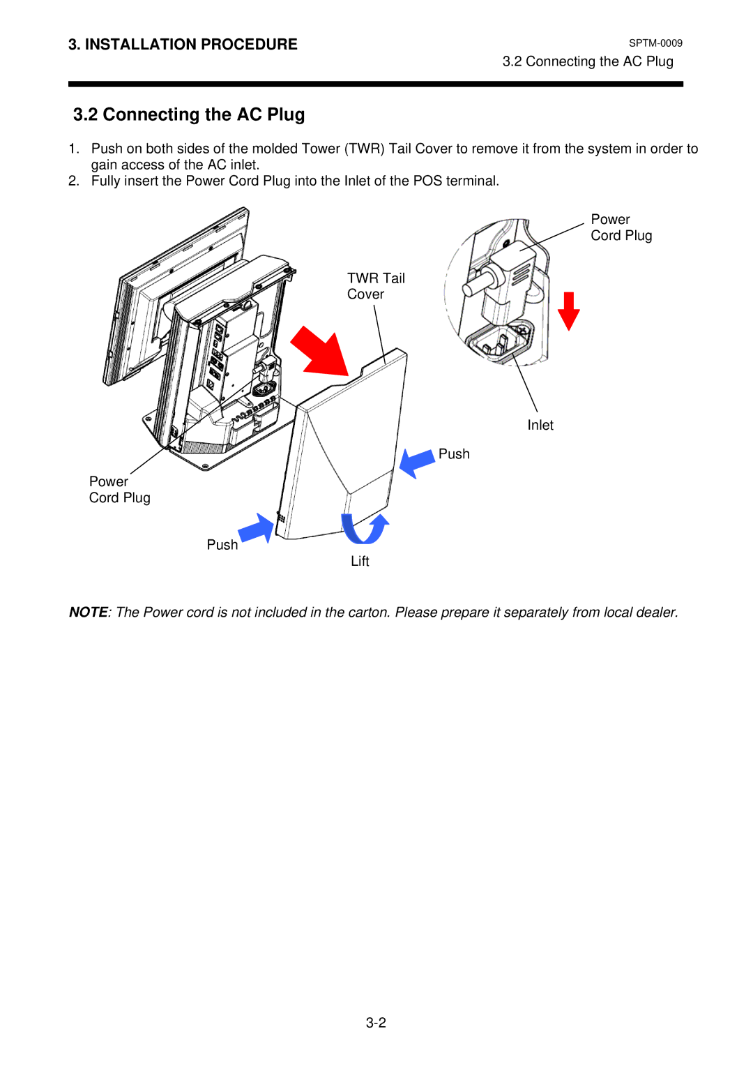 Toshiba ST-A10 owner manual Connecting the AC Plug 