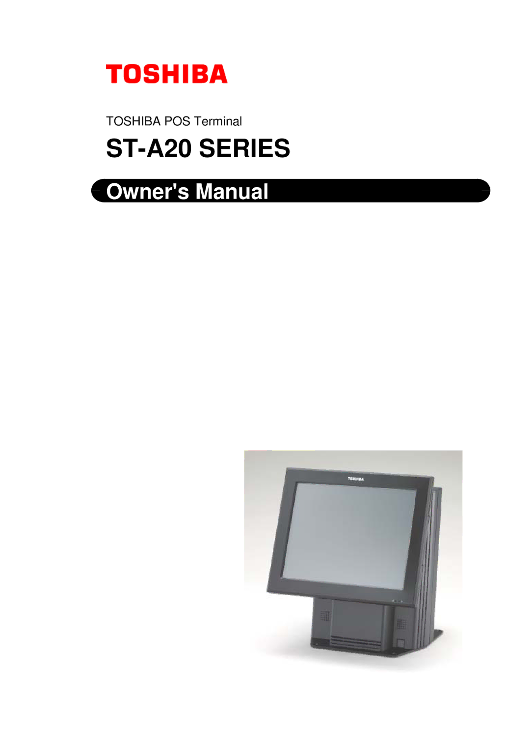 Toshiba ST-A20 SERIES owner manual ST-A20 Series 