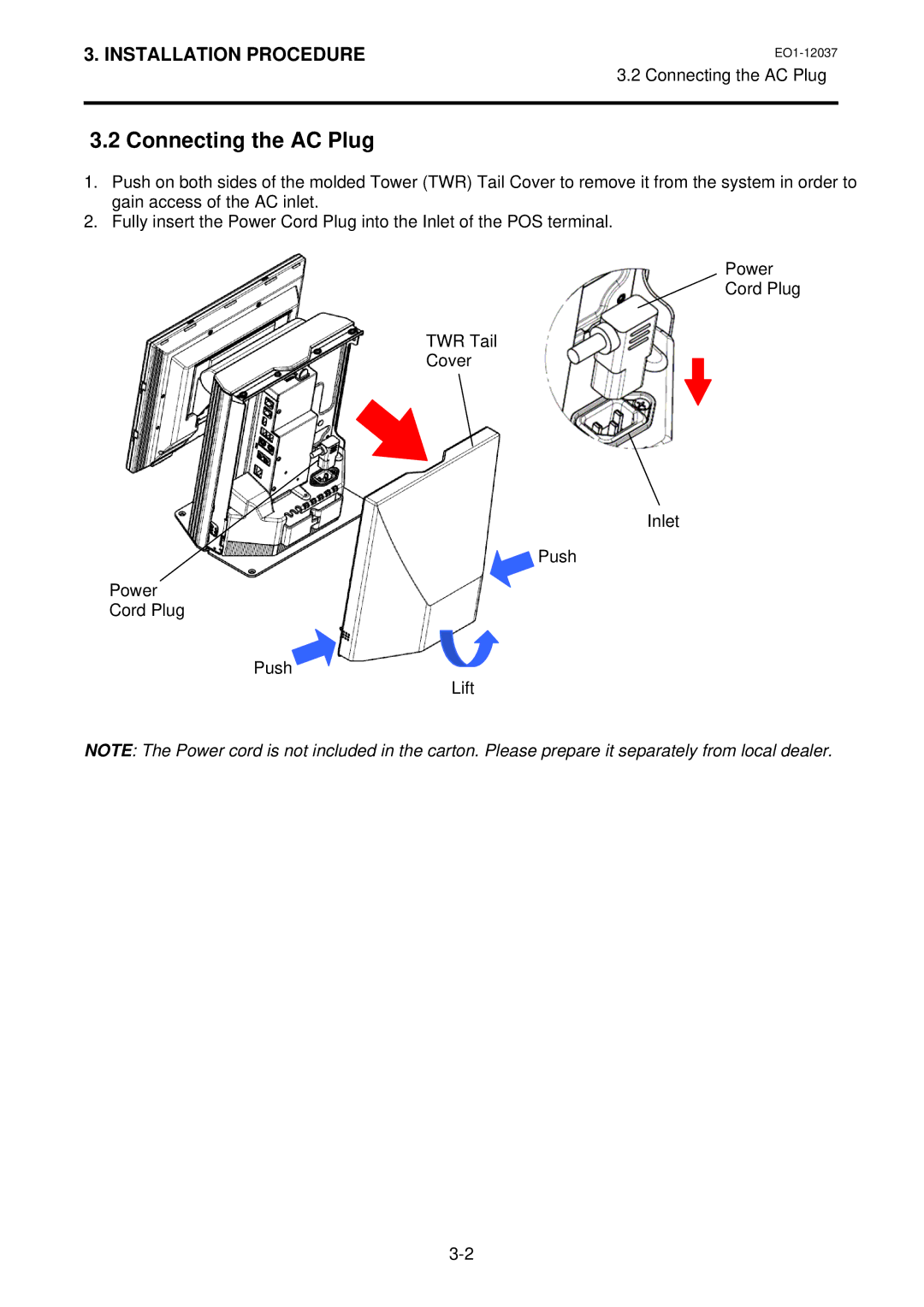 Toshiba ST-A20 SERIES owner manual Connecting the AC Plug 