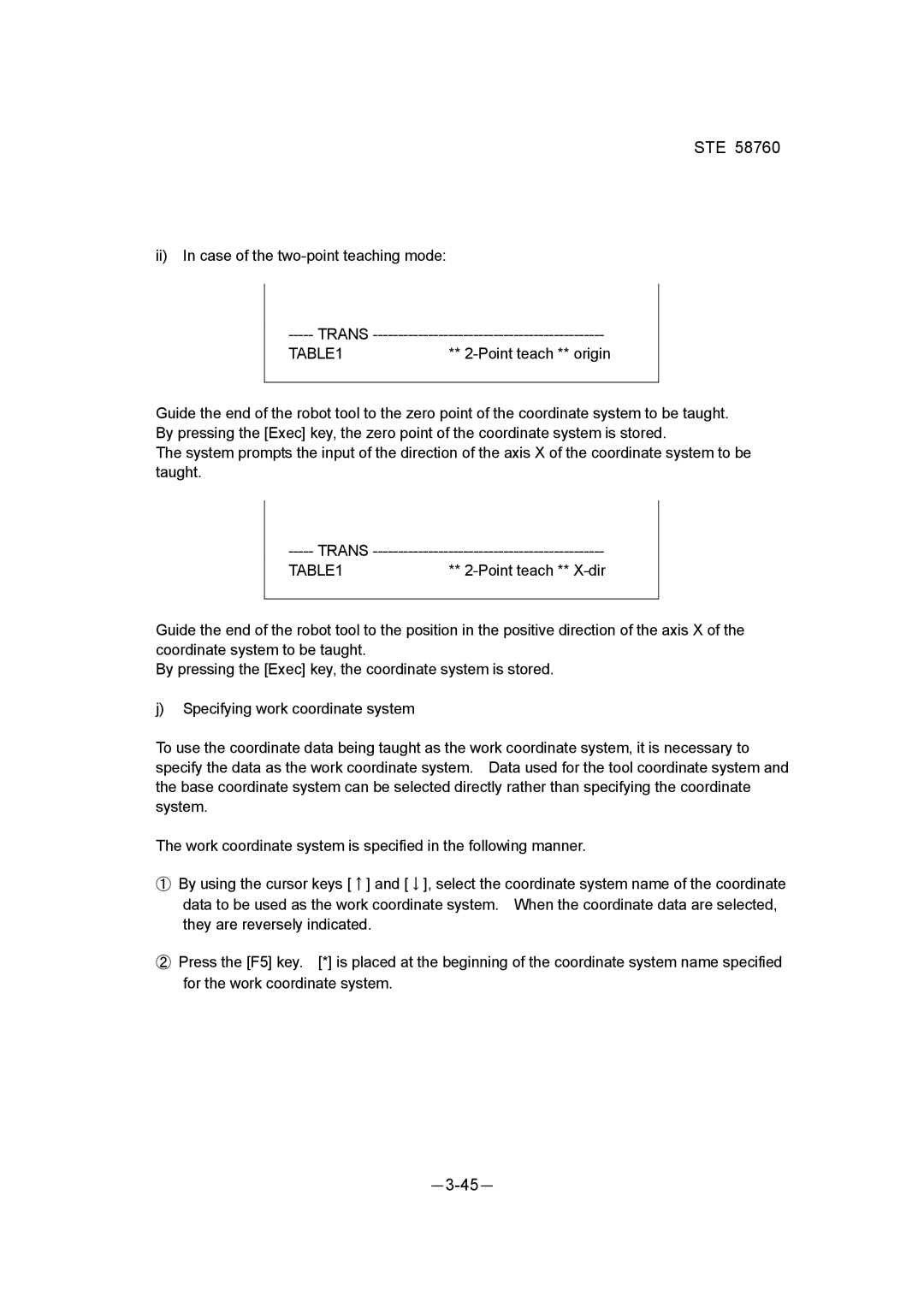 Toshiba STE 58760 instruction manual －3-45－ 