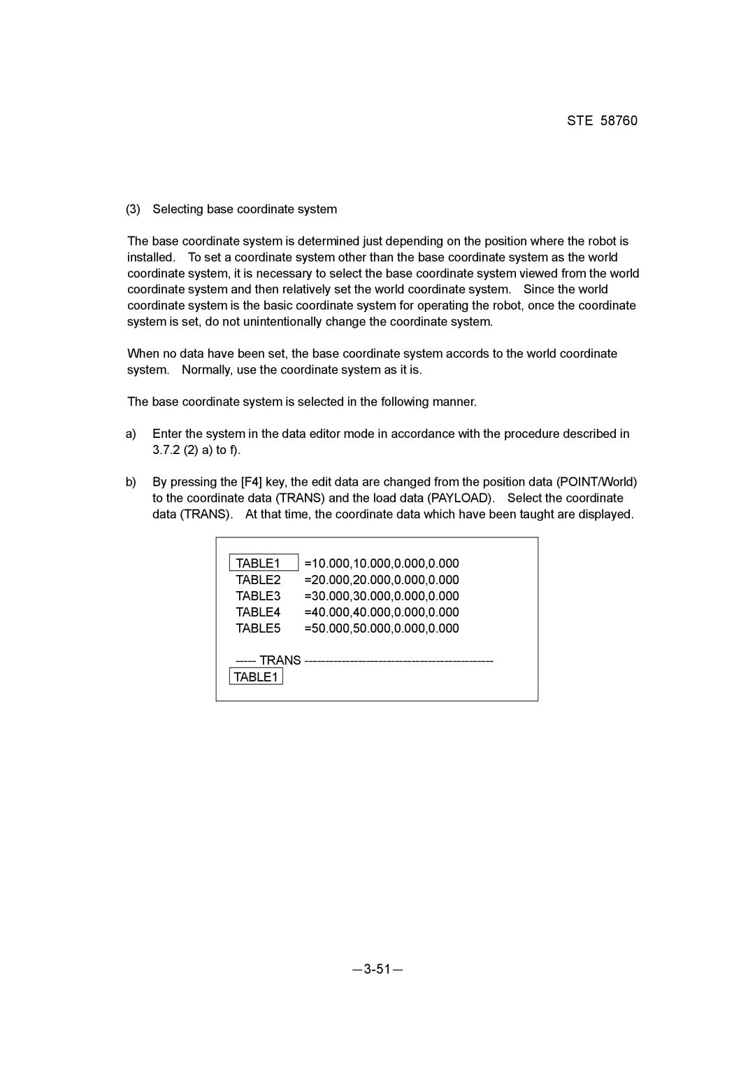 Toshiba STE 58760 instruction manual －3-51－ 