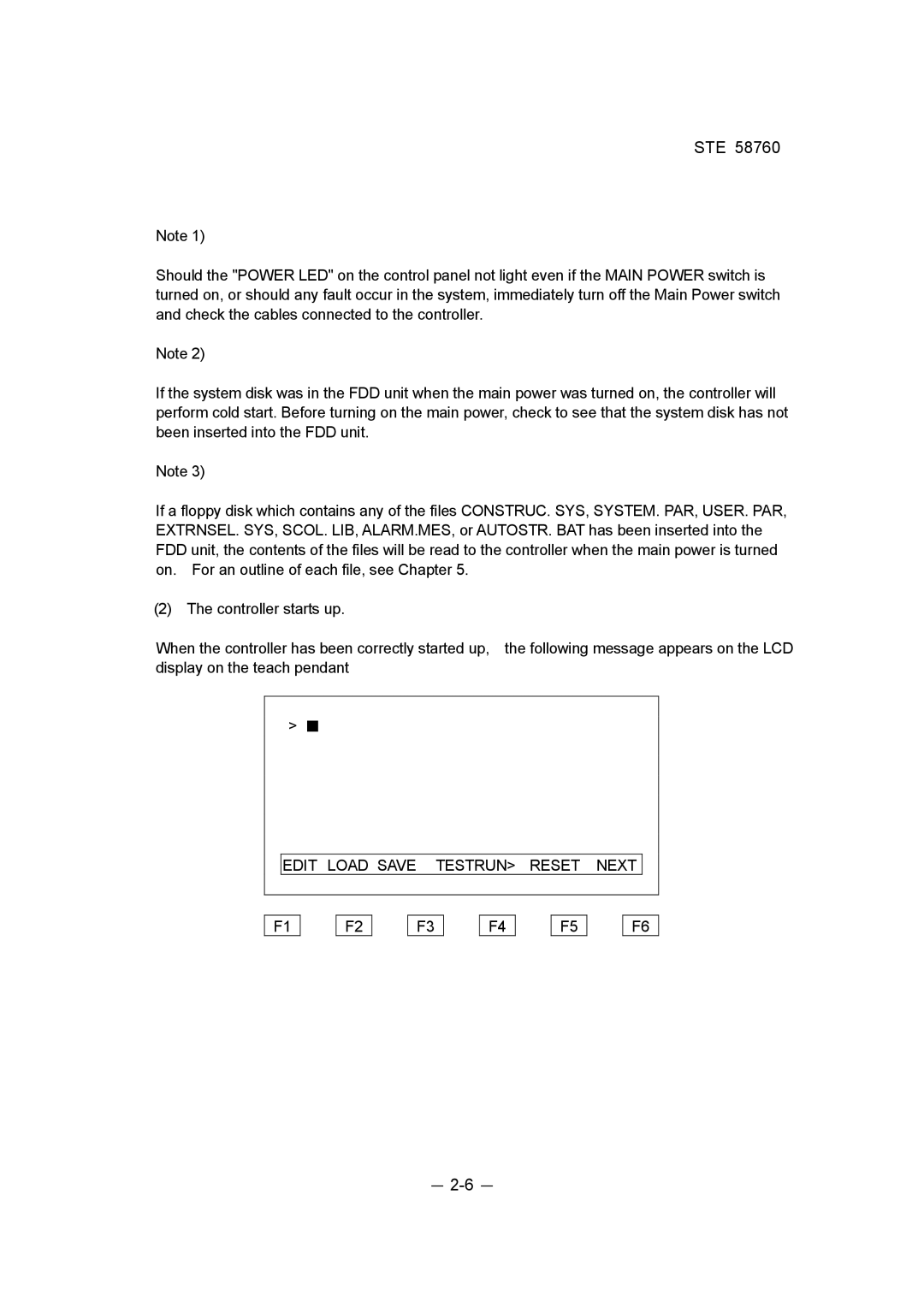 Toshiba STE 58760 instruction manual － 2-6 － 