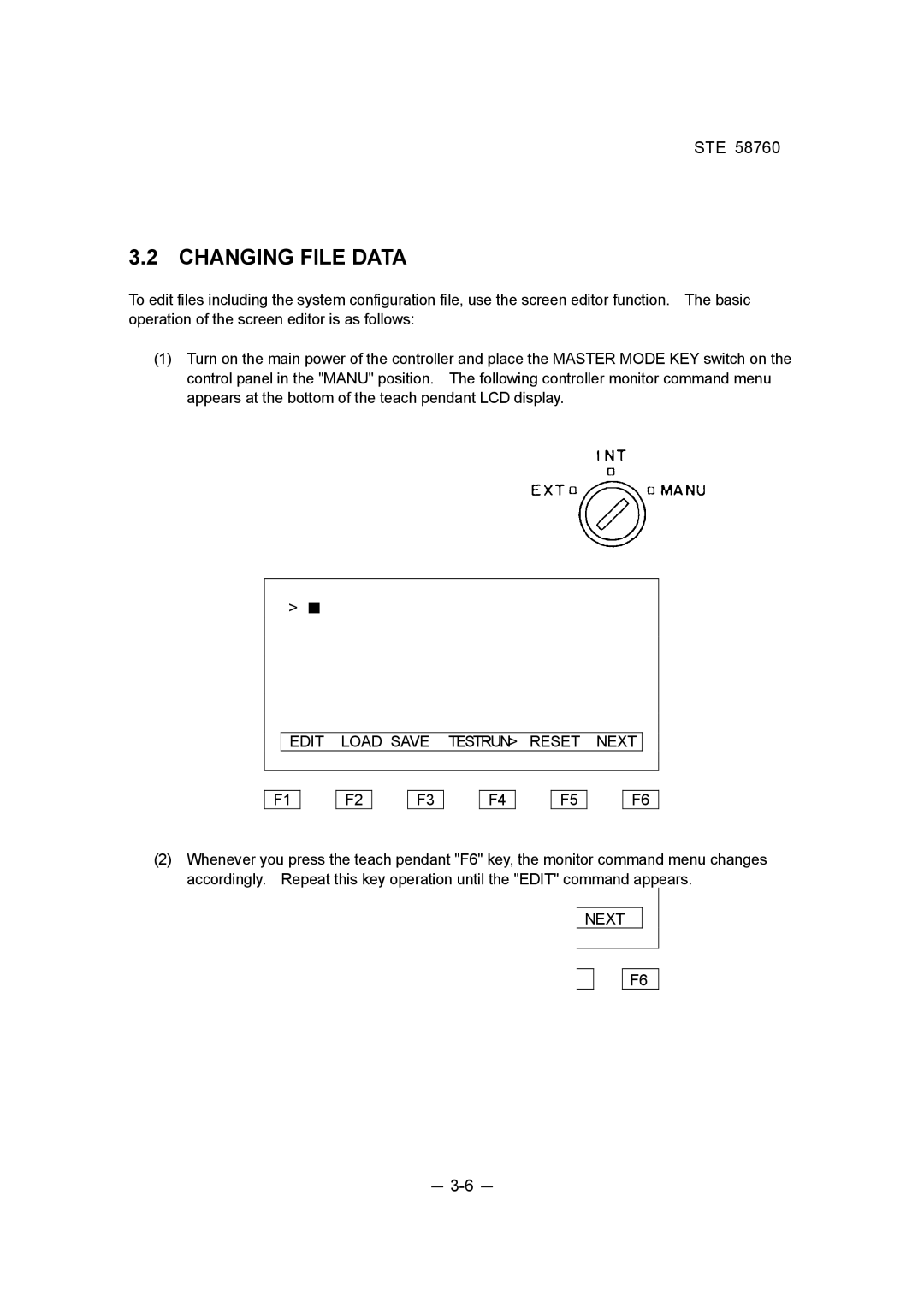 Toshiba STE 58760 instruction manual Changing File Data 