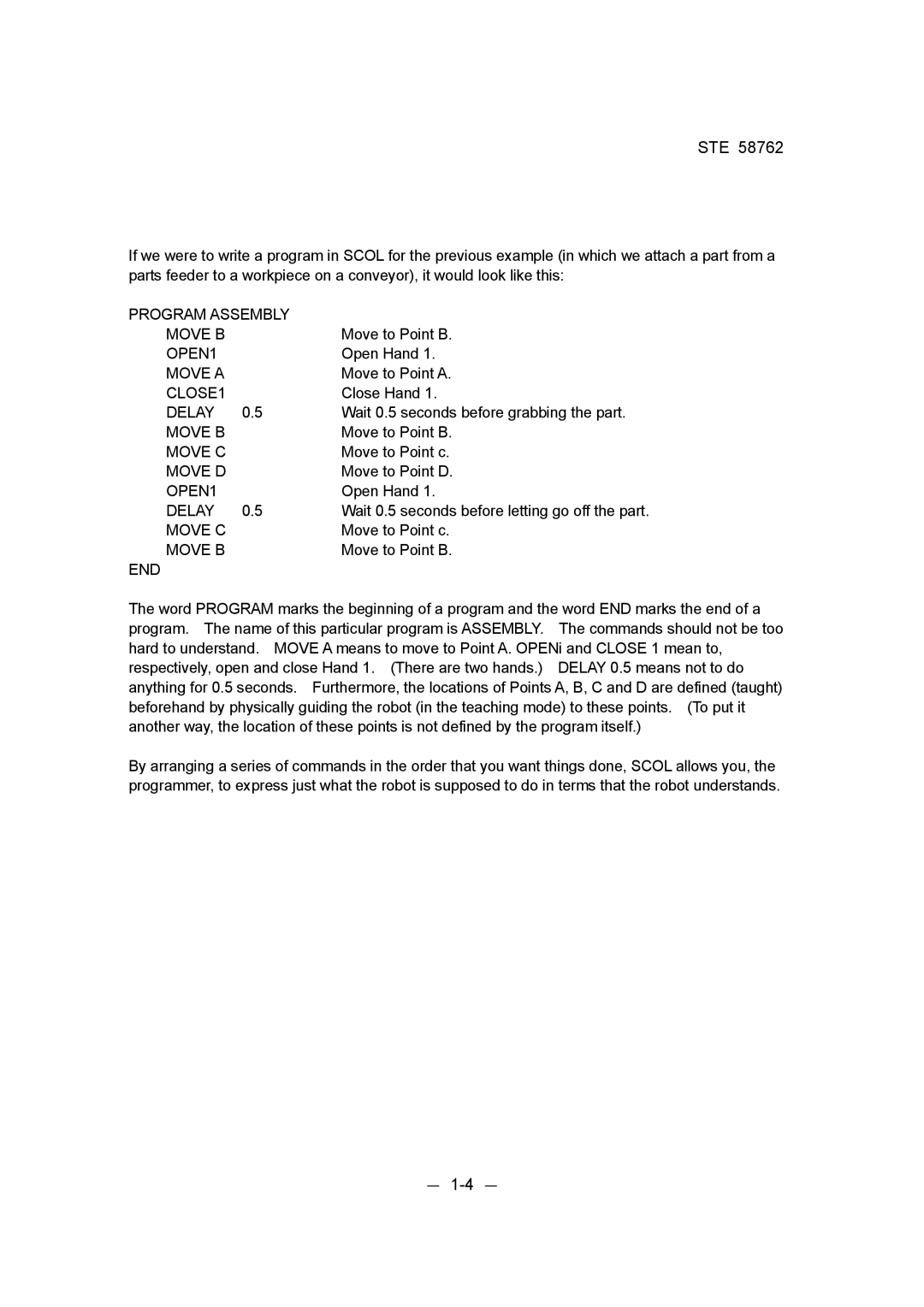 Toshiba STE 58762 instruction manual － 1-4 － 