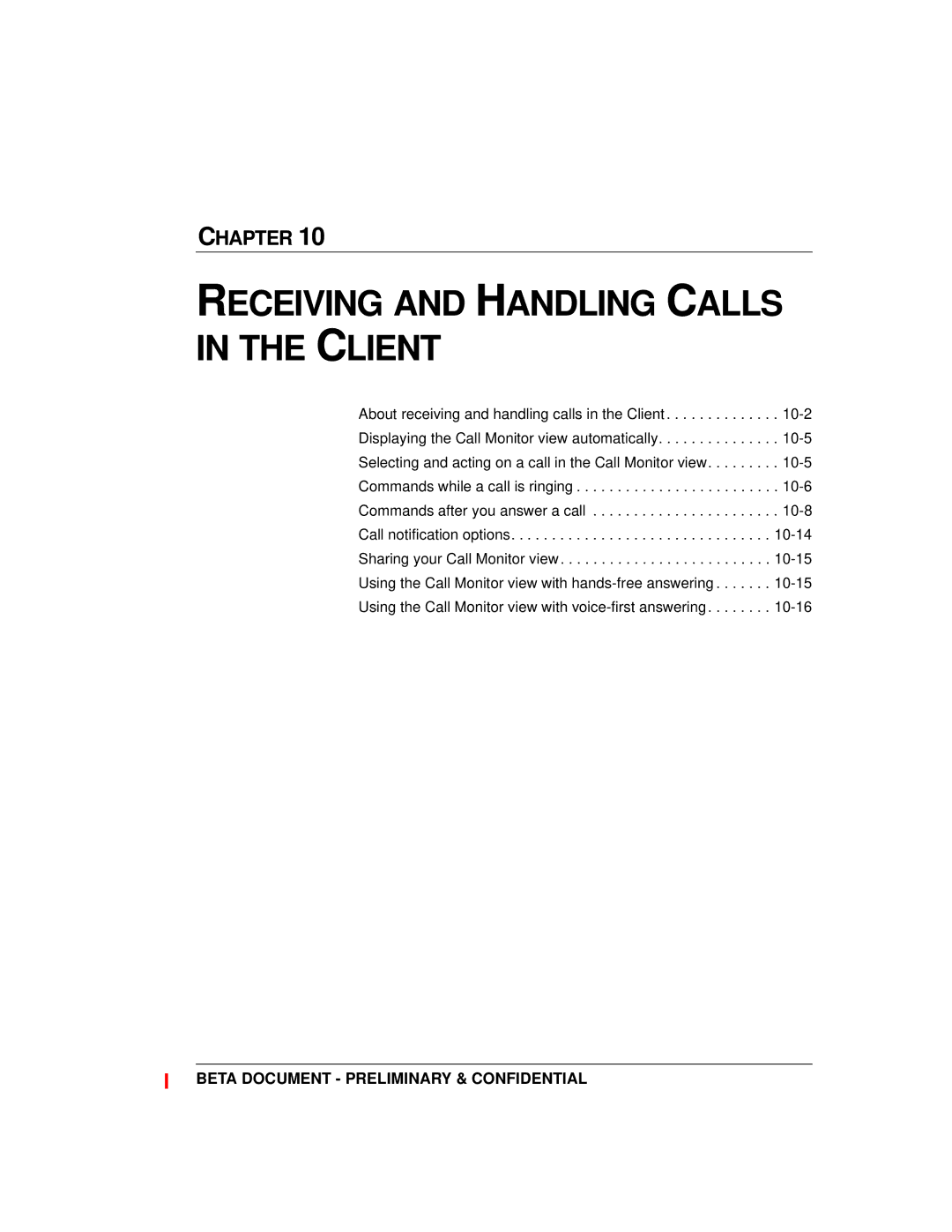 Toshiba Strata CS manual Receiving and Handling Calls in the Client 