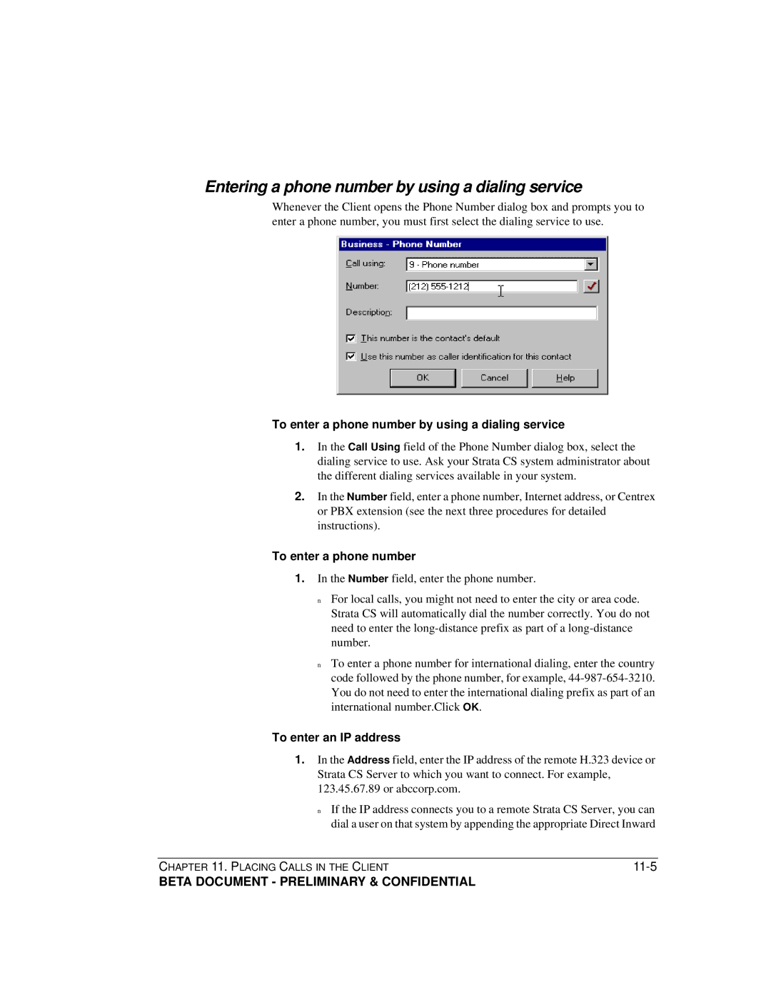 Toshiba Strata CS Entering a phone number by using a dialing service, To enter a phone number by using a dialing service 