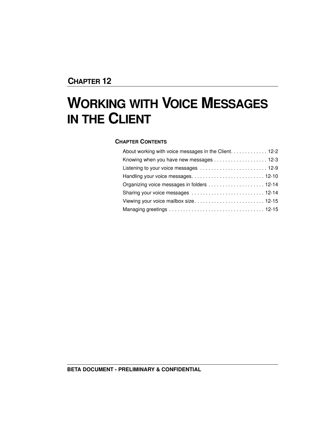 Toshiba Strata CS manual Working with Voice Messages in the Client 