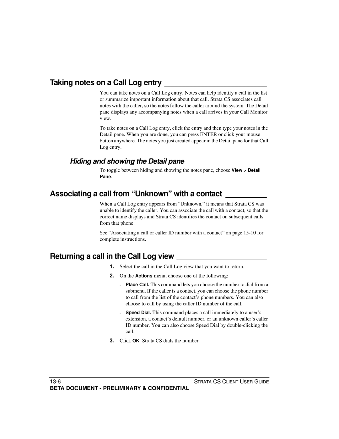 Toshiba Strata CS manual Taking notes on a Call Log entry, Associating a call from Unknown with a contact 