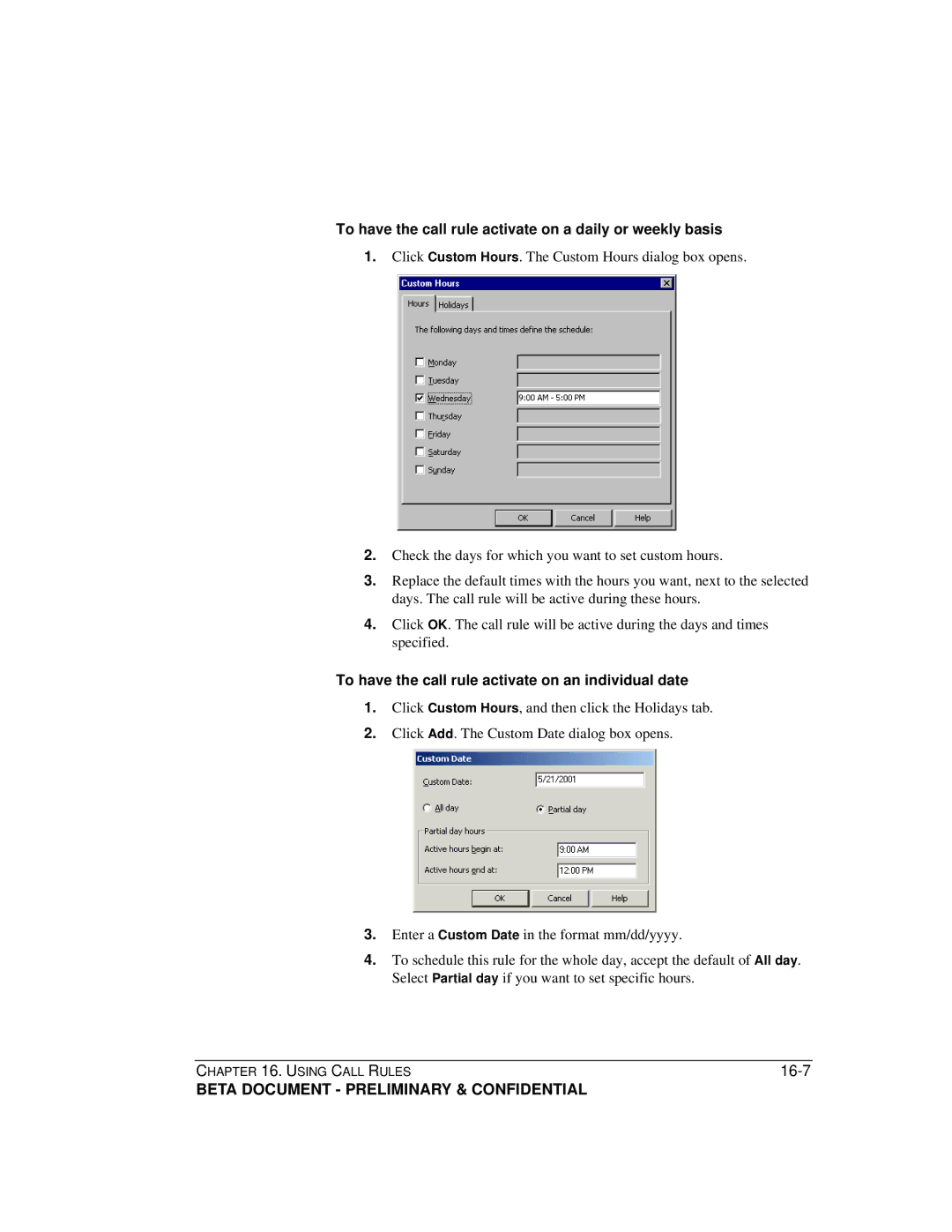 Toshiba Strata CS manual To have the call rule activate on a daily or weekly basis 