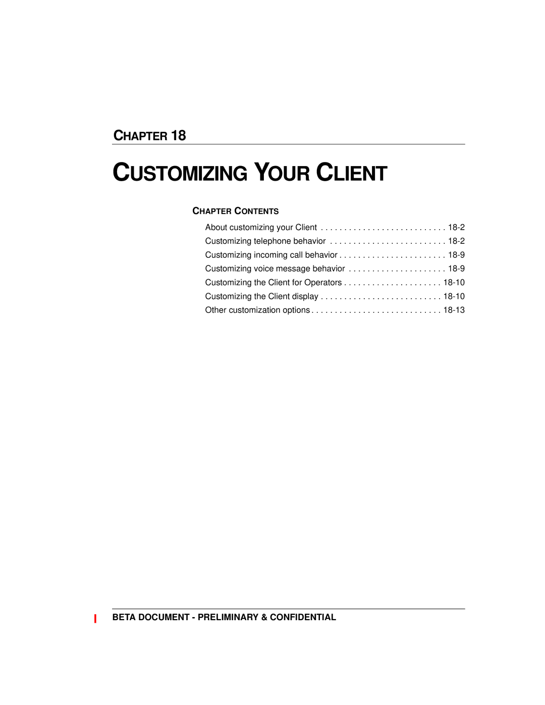 Toshiba Strata CS manual Customizing Your Client 