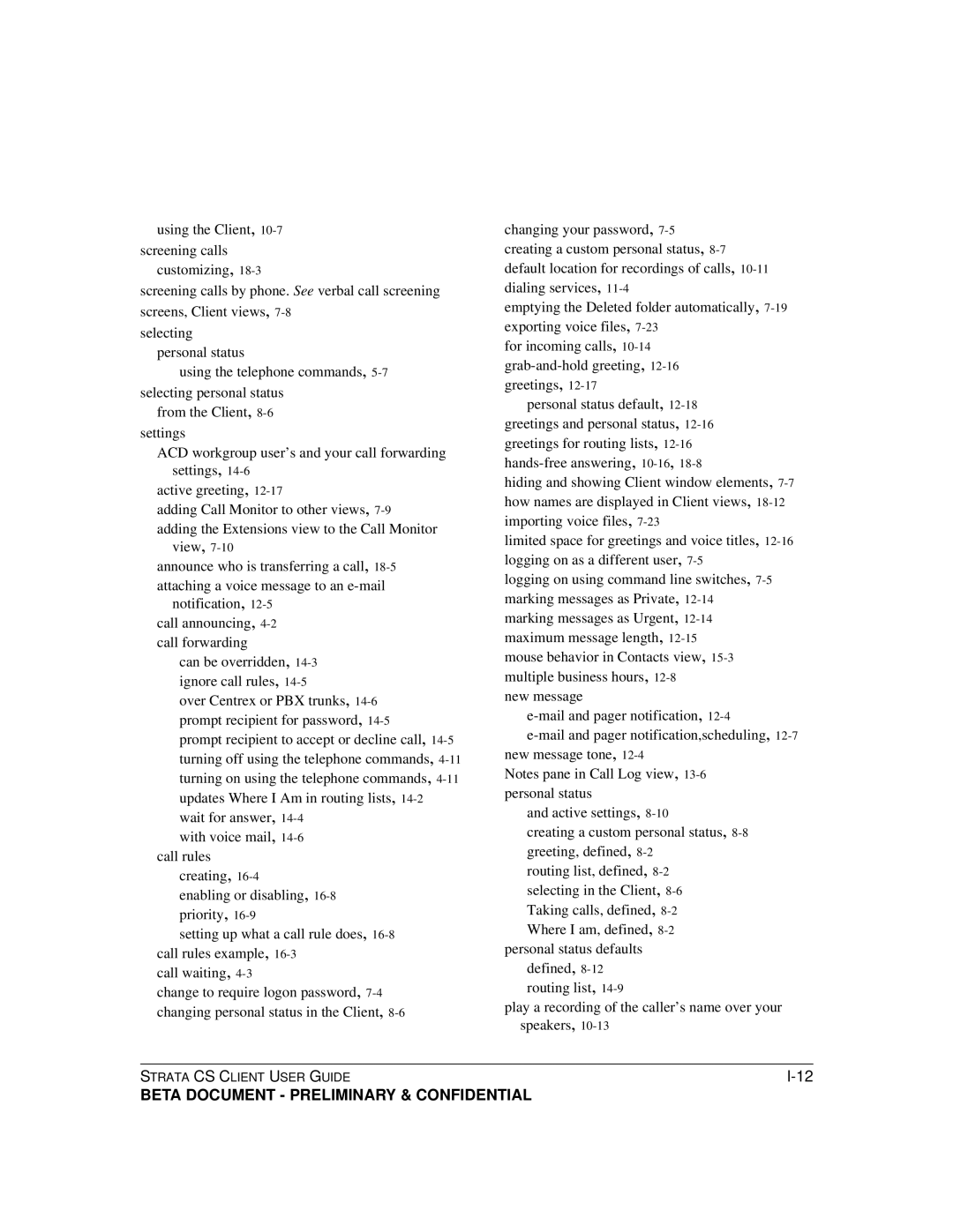 Toshiba Strata CS manual View, Notification, call announcing, 4-2call forwarding, With voice mail, call rules Creating 