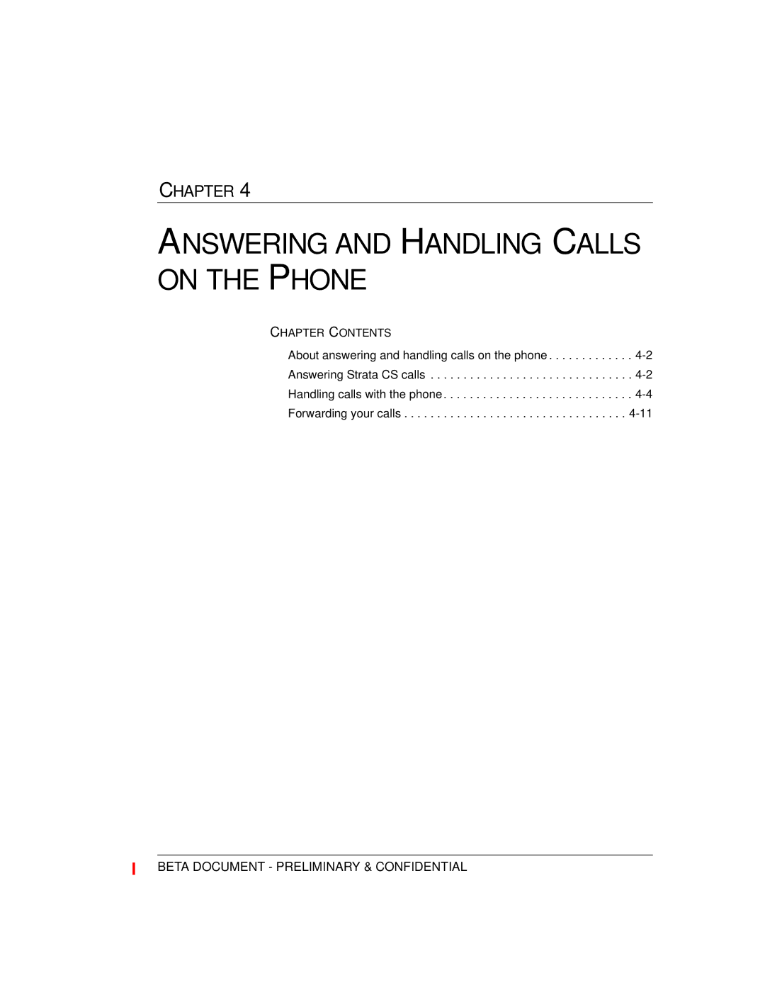 Toshiba Strata CS manual Answering and Handling Calls on the Phone 