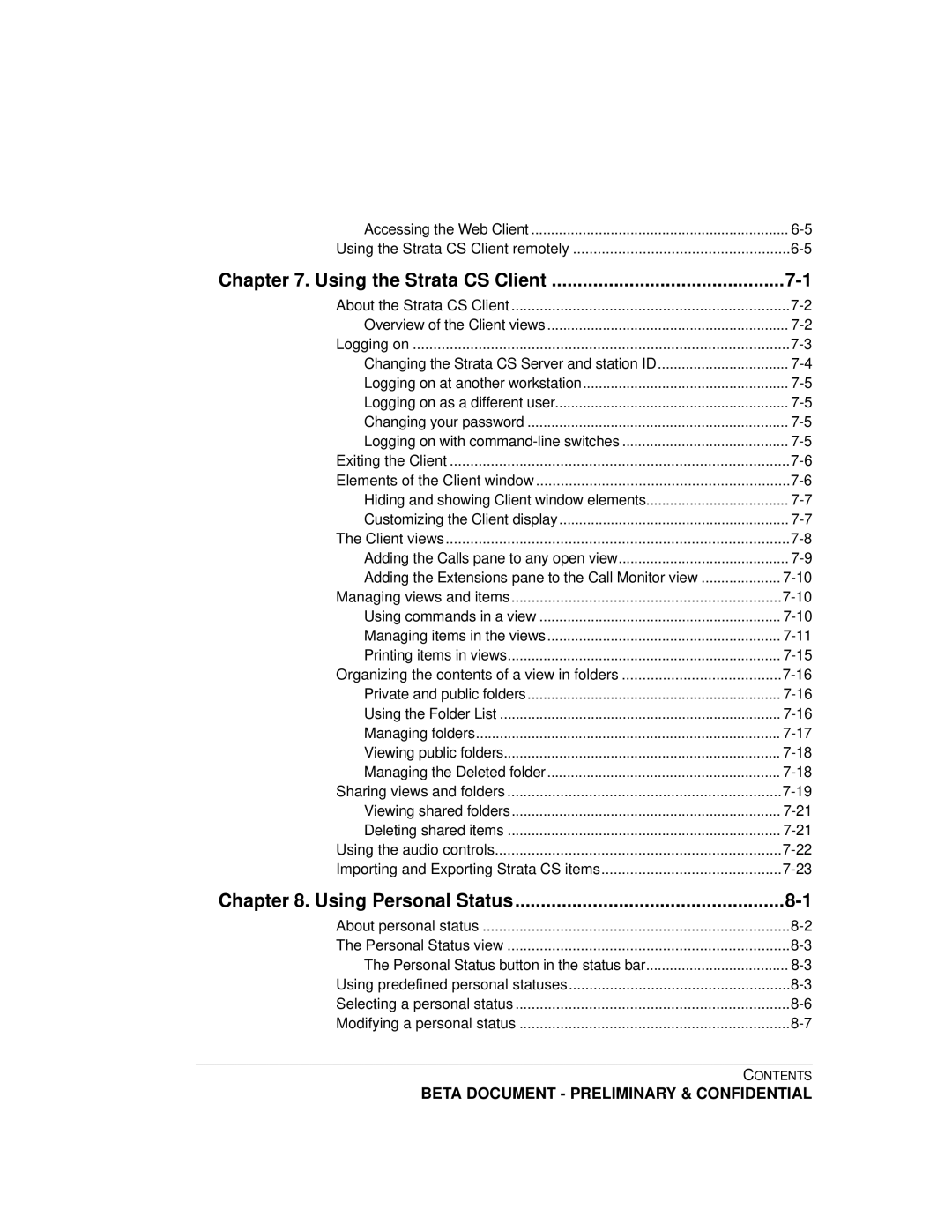 Toshiba manual Using the Strata CS Client 