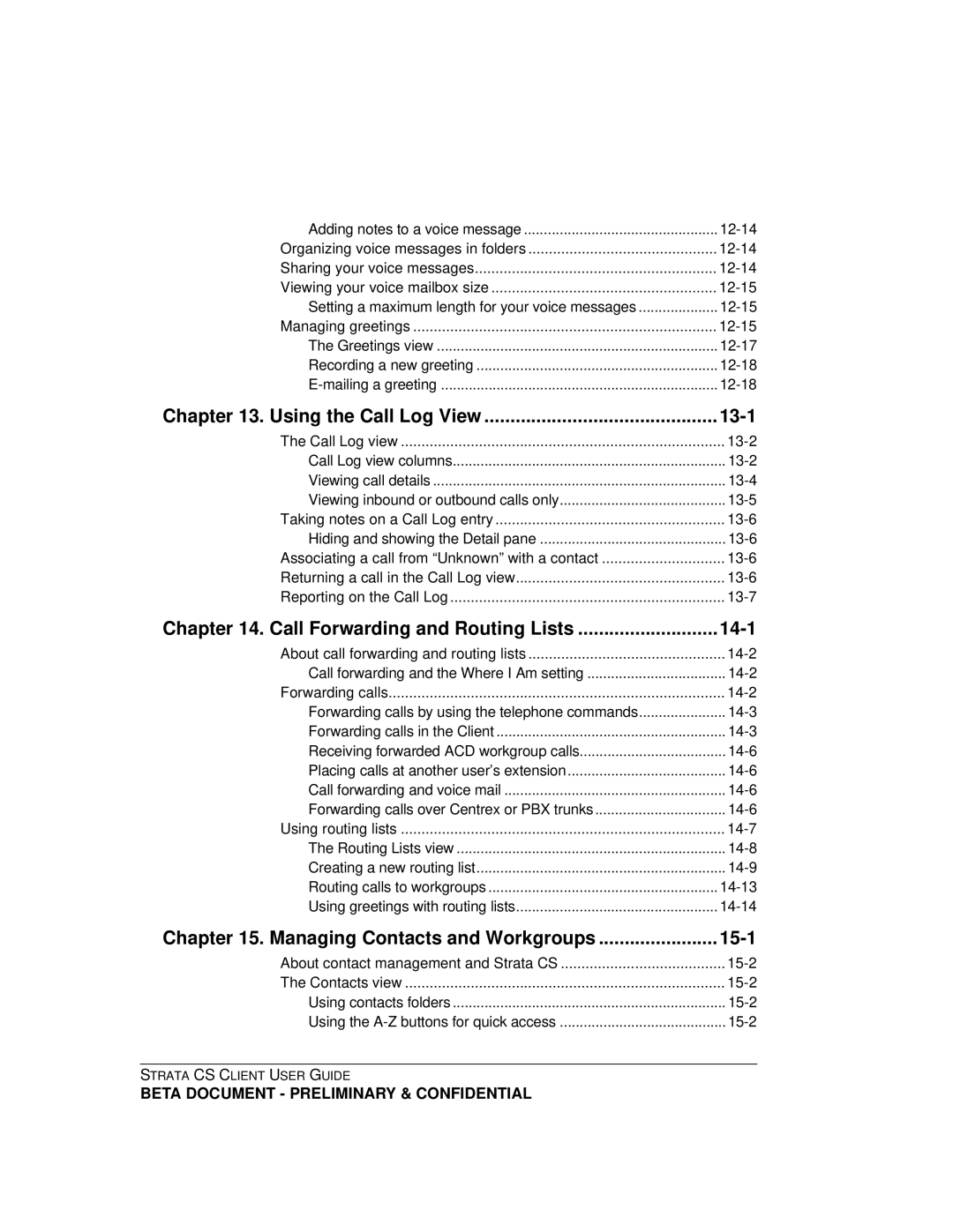 Toshiba Strata CS manual Using the Call Log View 13-1 