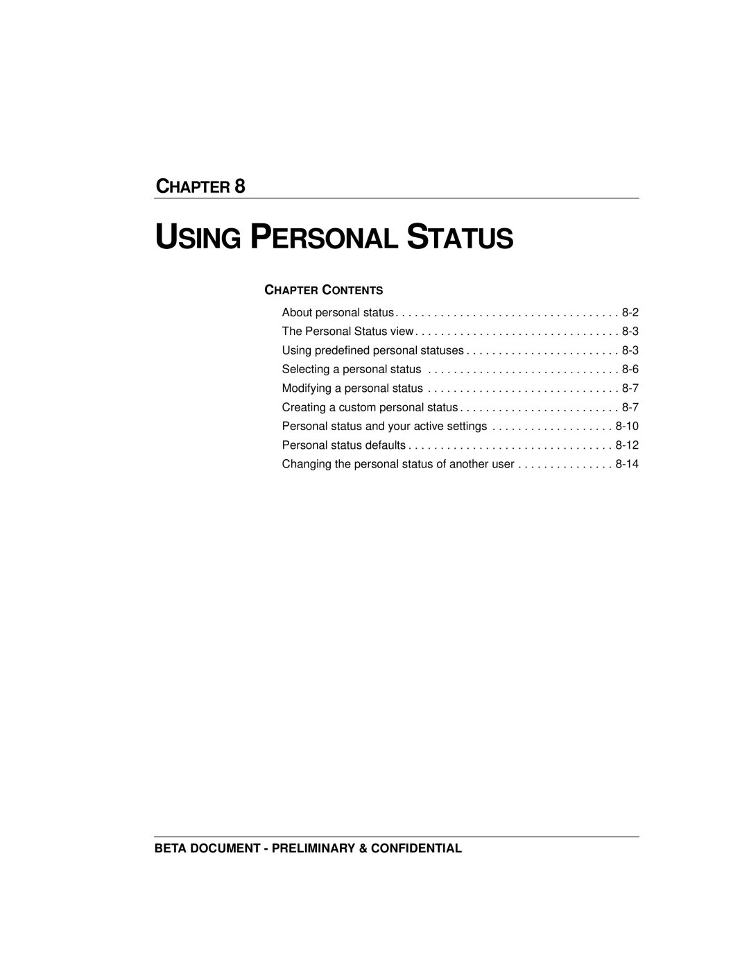 Toshiba Strata CS manual Using Personal Status 