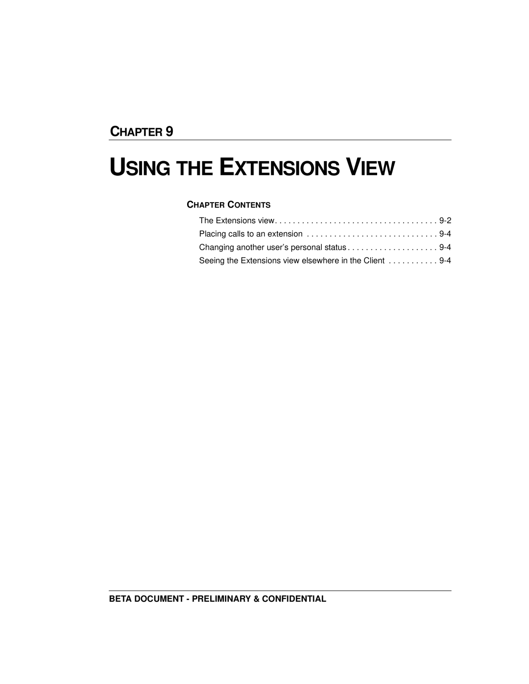 Toshiba Strata CS manual Using the Extensions View 