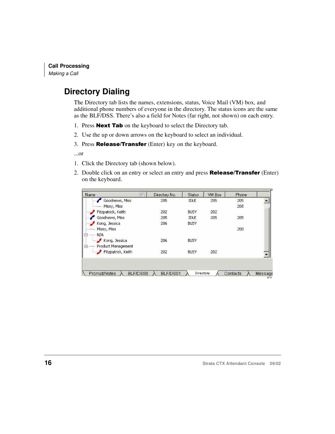 Toshiba Strata CTX manual Directory Dialing 