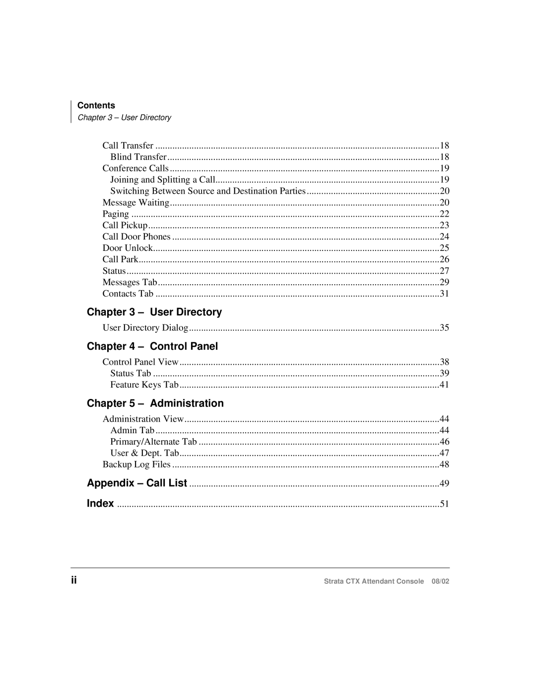 Toshiba Strata CTX manual User Directory 