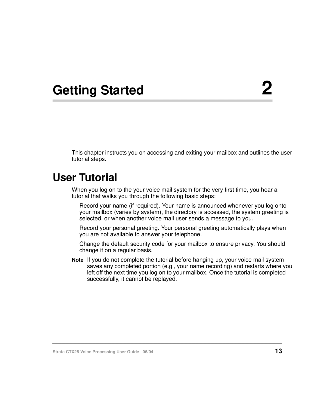 Toshiba Strata CTX28 manual Getting Started, User Tutorial 