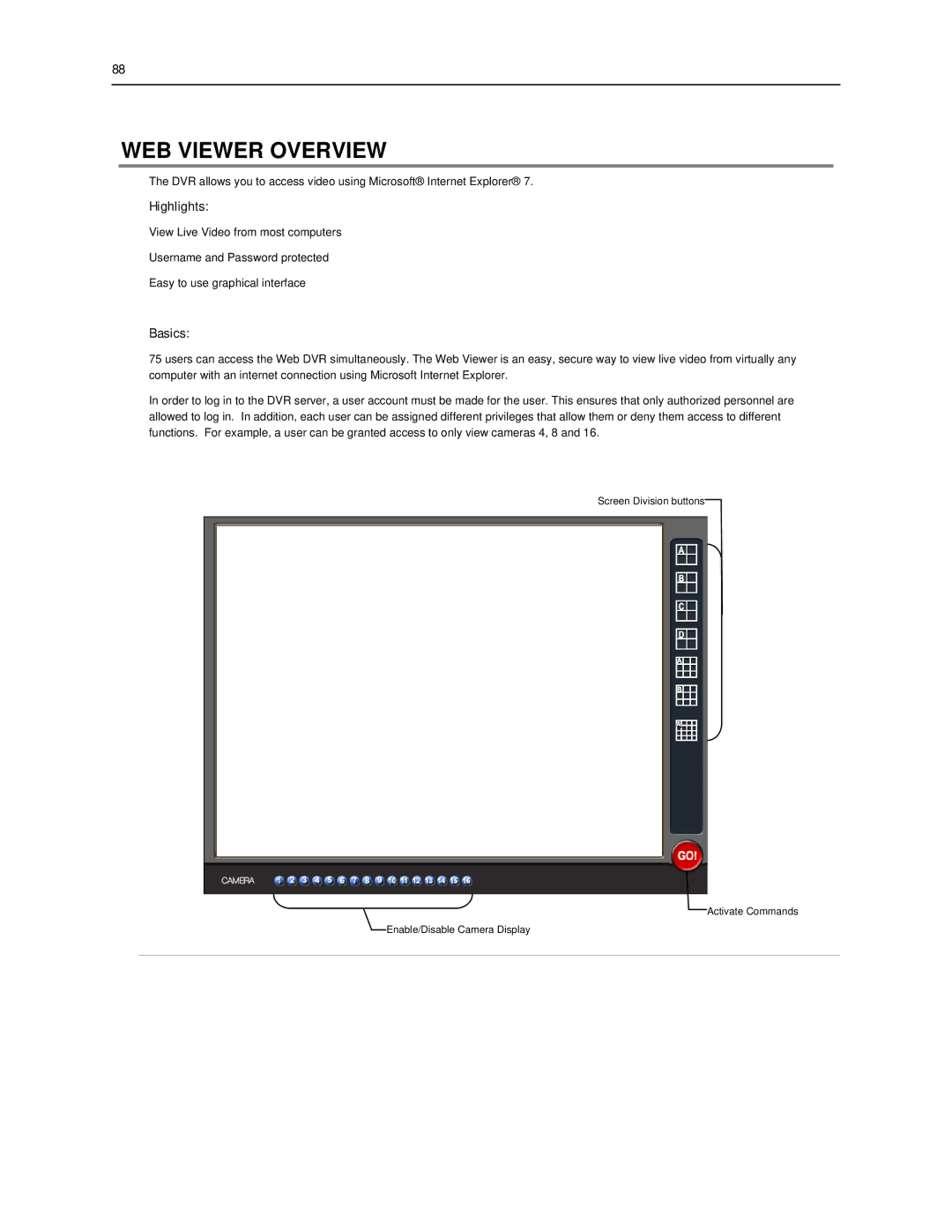 Toshiba SWIP-16, SWIP-32, SWIP-8 user manual WEB Viewer Overview, Highlights, Basics 