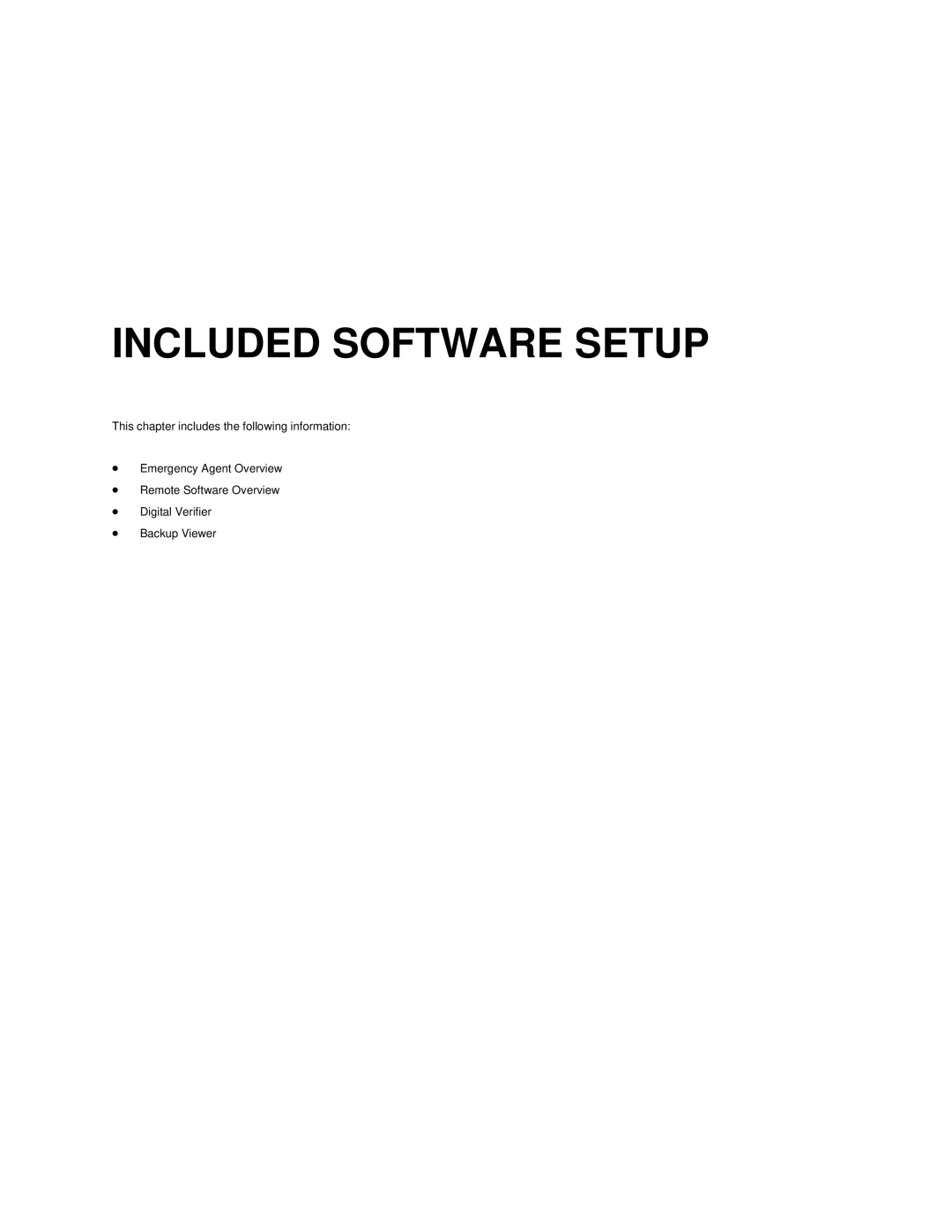 Toshiba SWIP-16, SWIP-32, SWIP-8 user manual Included Software Setup 