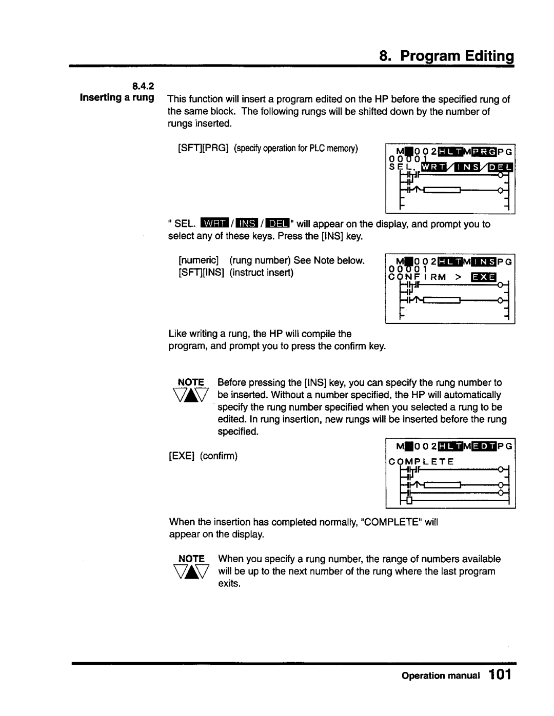 Toshiba T-Series operation manual 