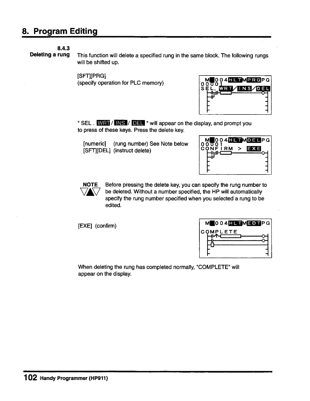 Toshiba T-Series operation manual 