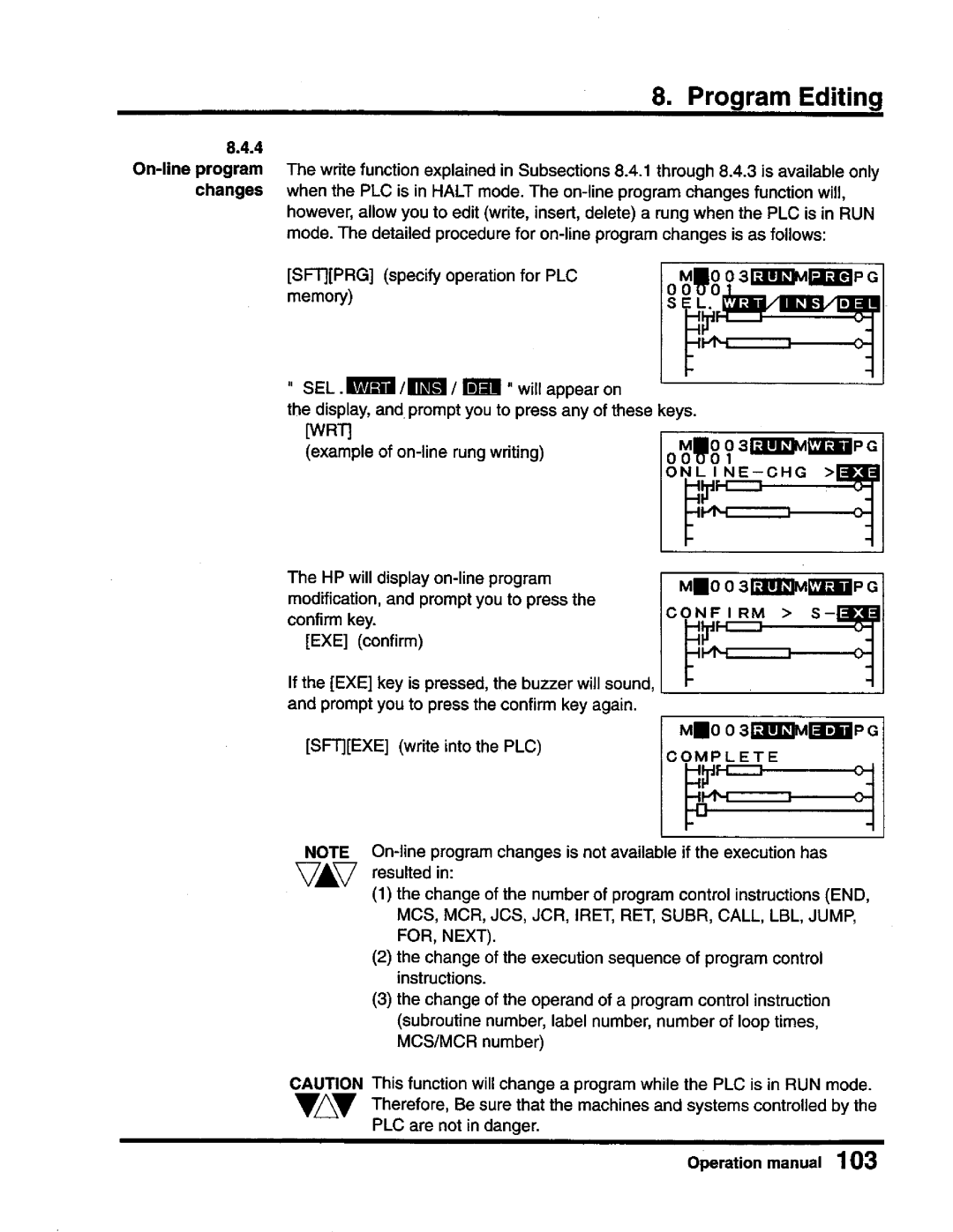 Toshiba T-Series operation manual 