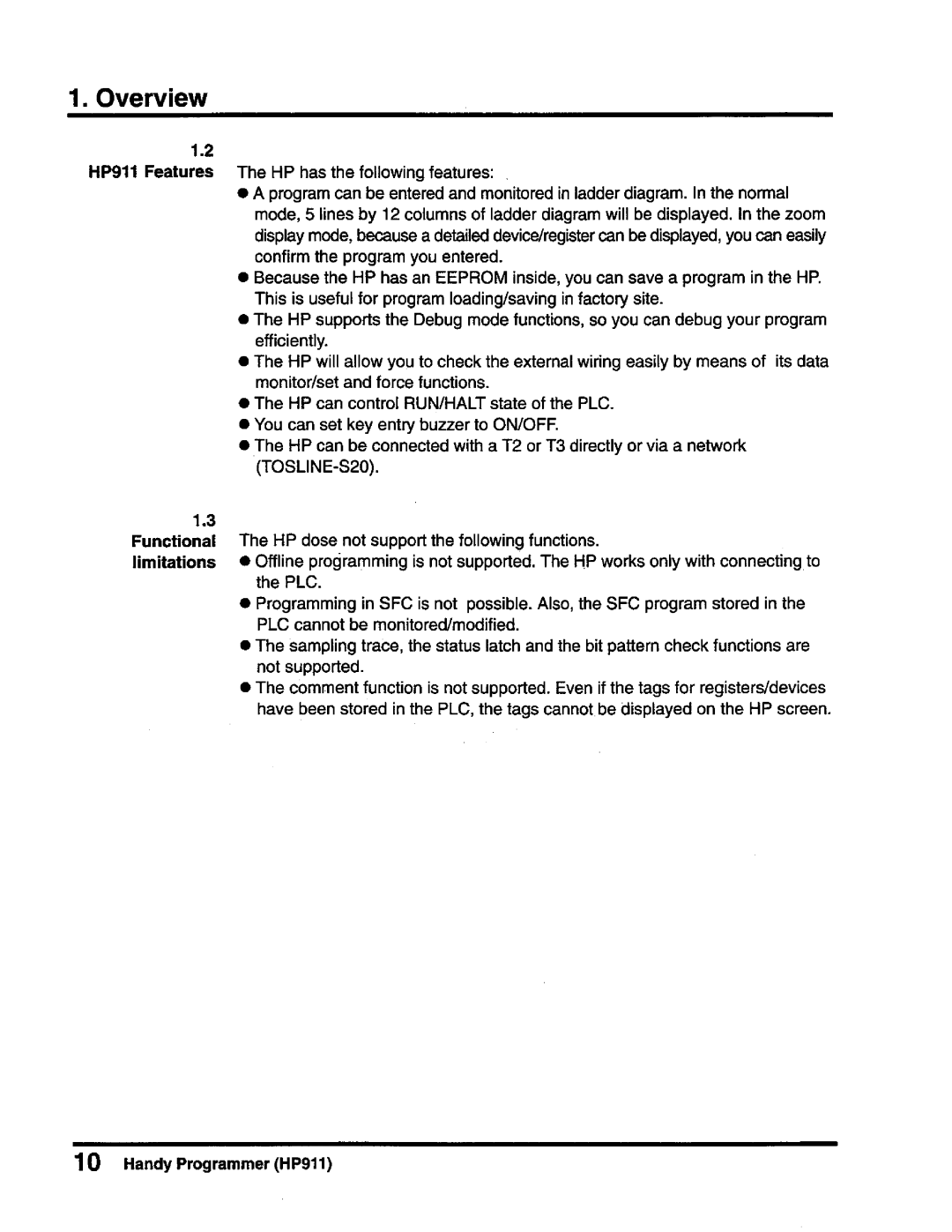 Toshiba T-Series operation manual 