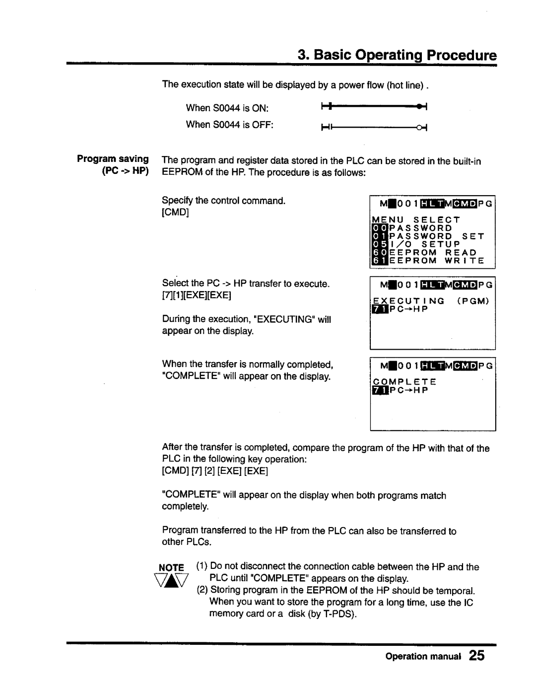 Toshiba T-Series operation manual 