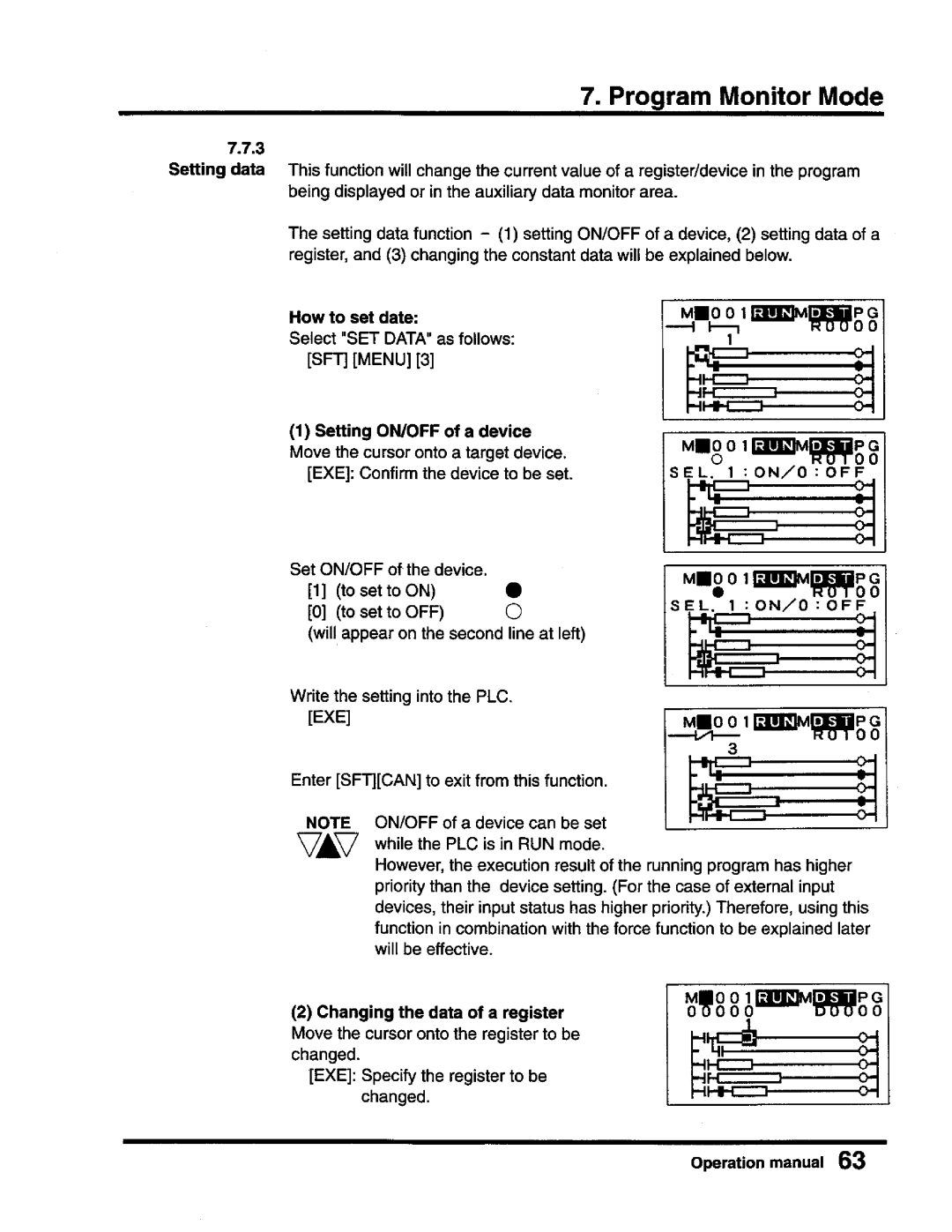 Toshiba T-Series operation manual 