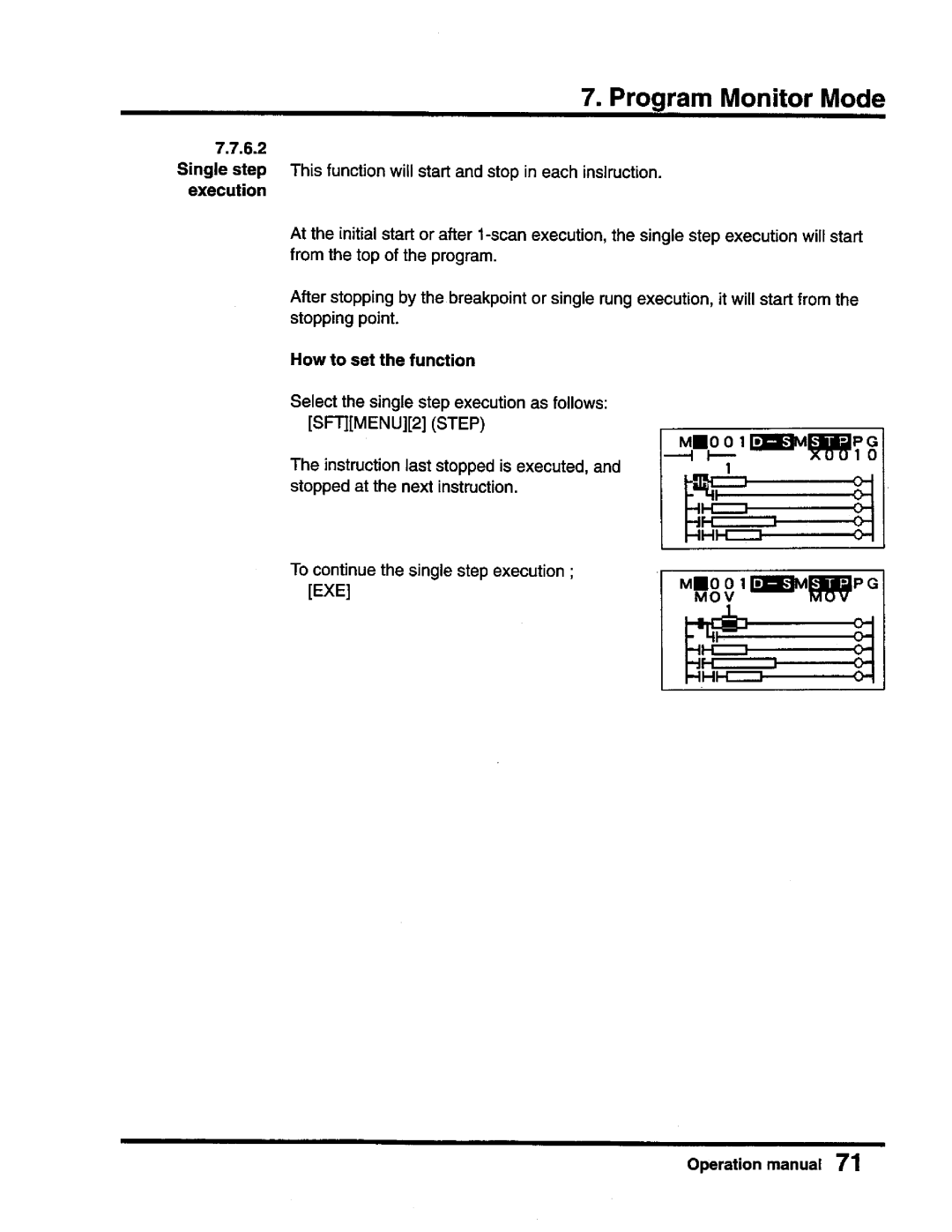 Toshiba T-Series operation manual 