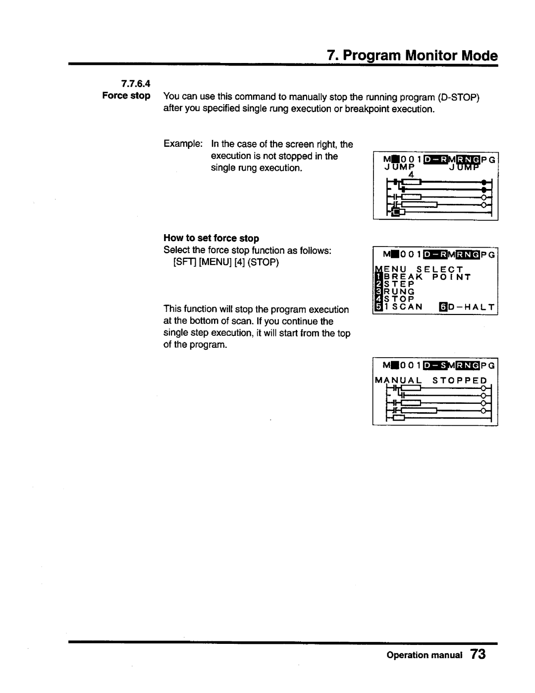 Toshiba T-Series operation manual 