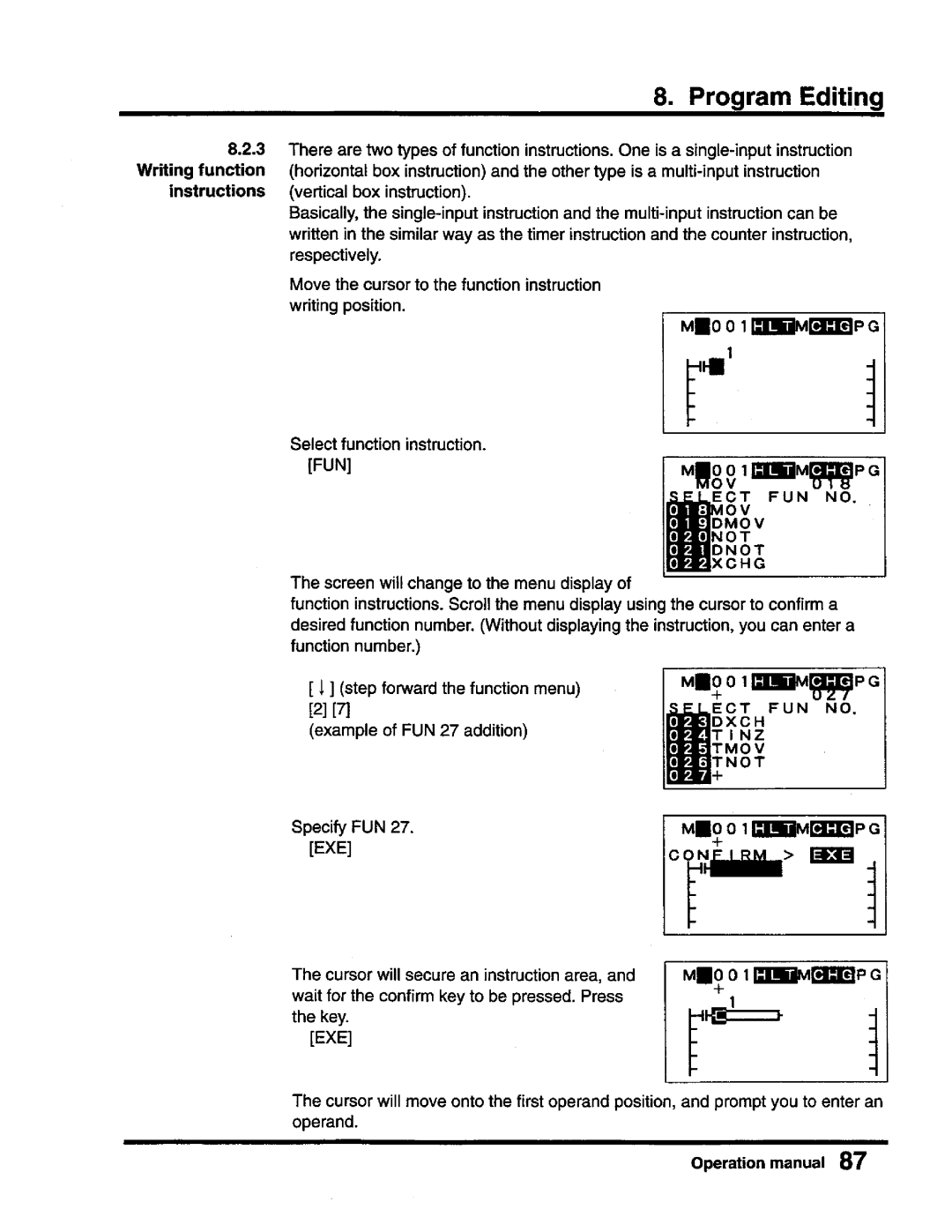 Toshiba T-Series operation manual 