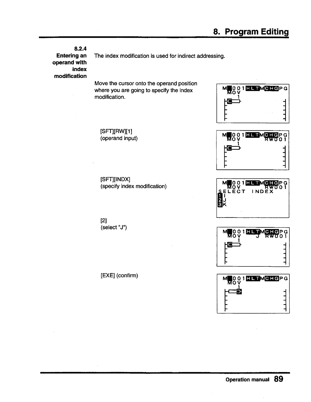 Toshiba T-Series operation manual 