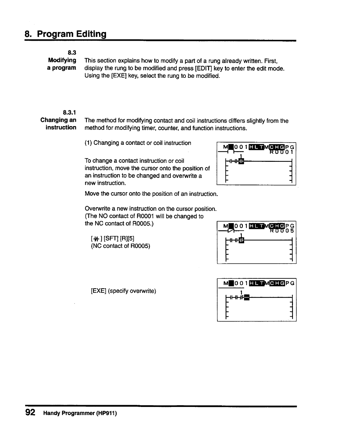 Toshiba T-Series operation manual 