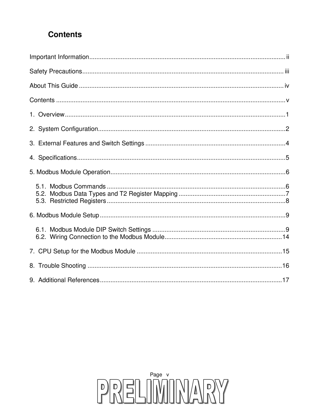 Toshiba T2 Series user manual Contents 