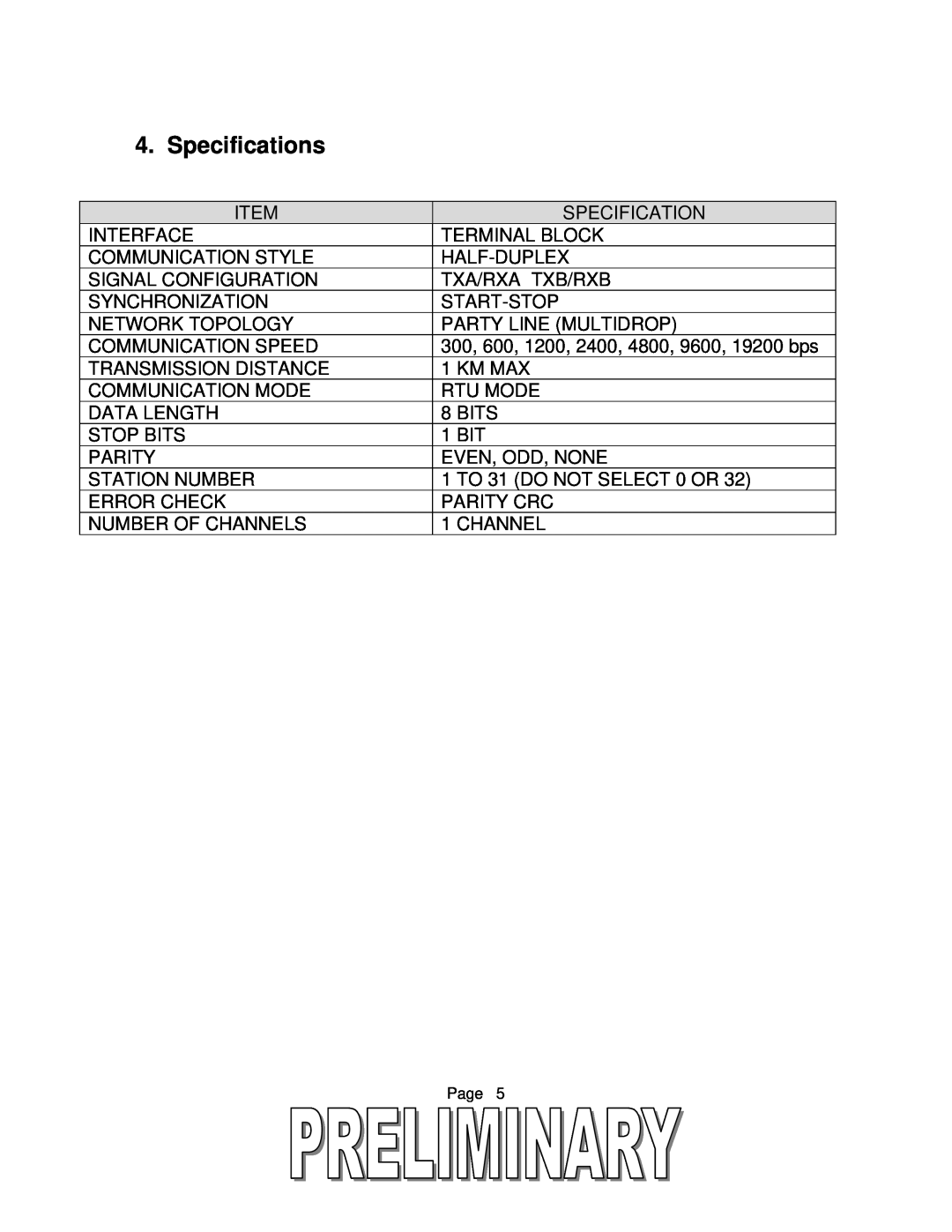 Toshiba T2 Series user manual Specifications 