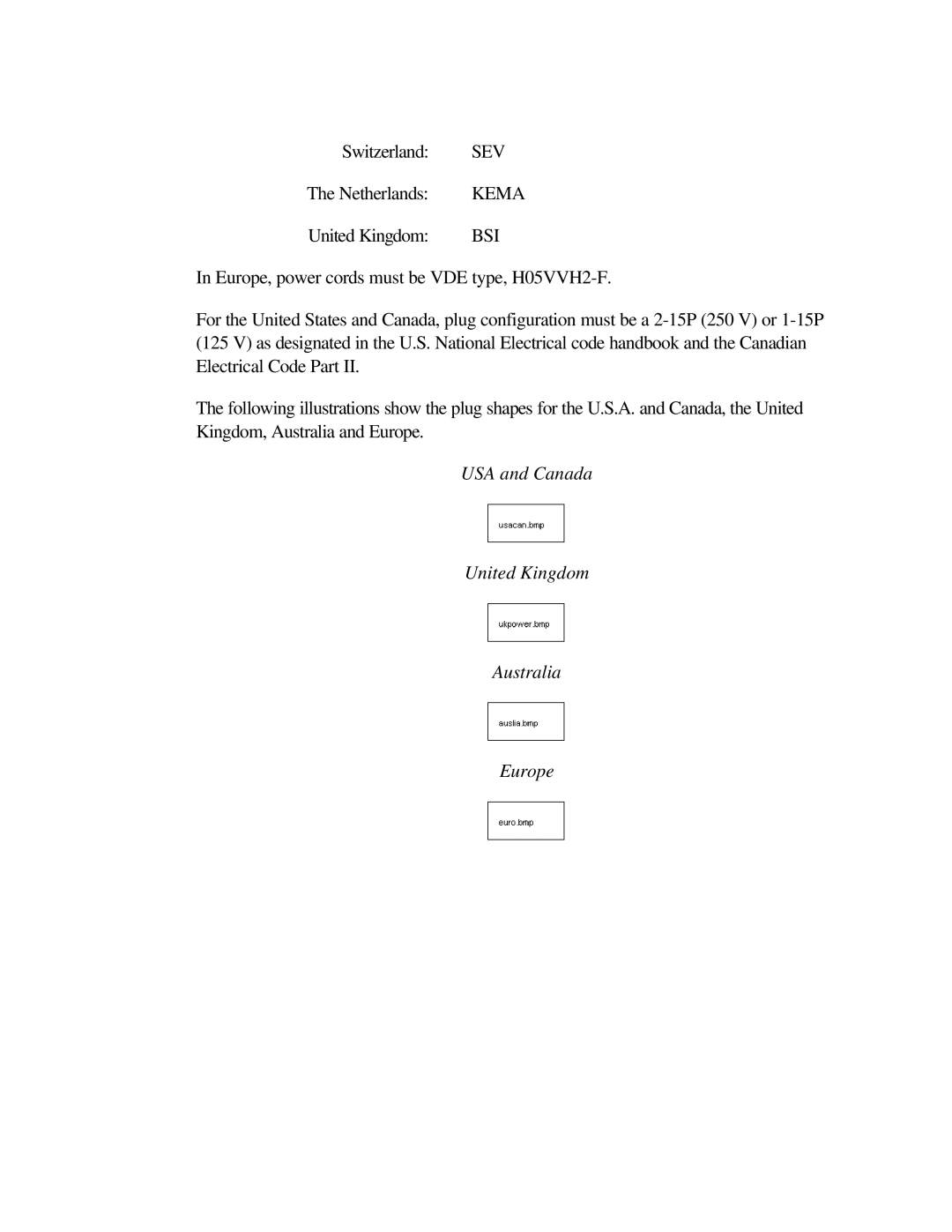 Toshiba T2150CD user manual USA and Canada United Kingdom Australia Europe 