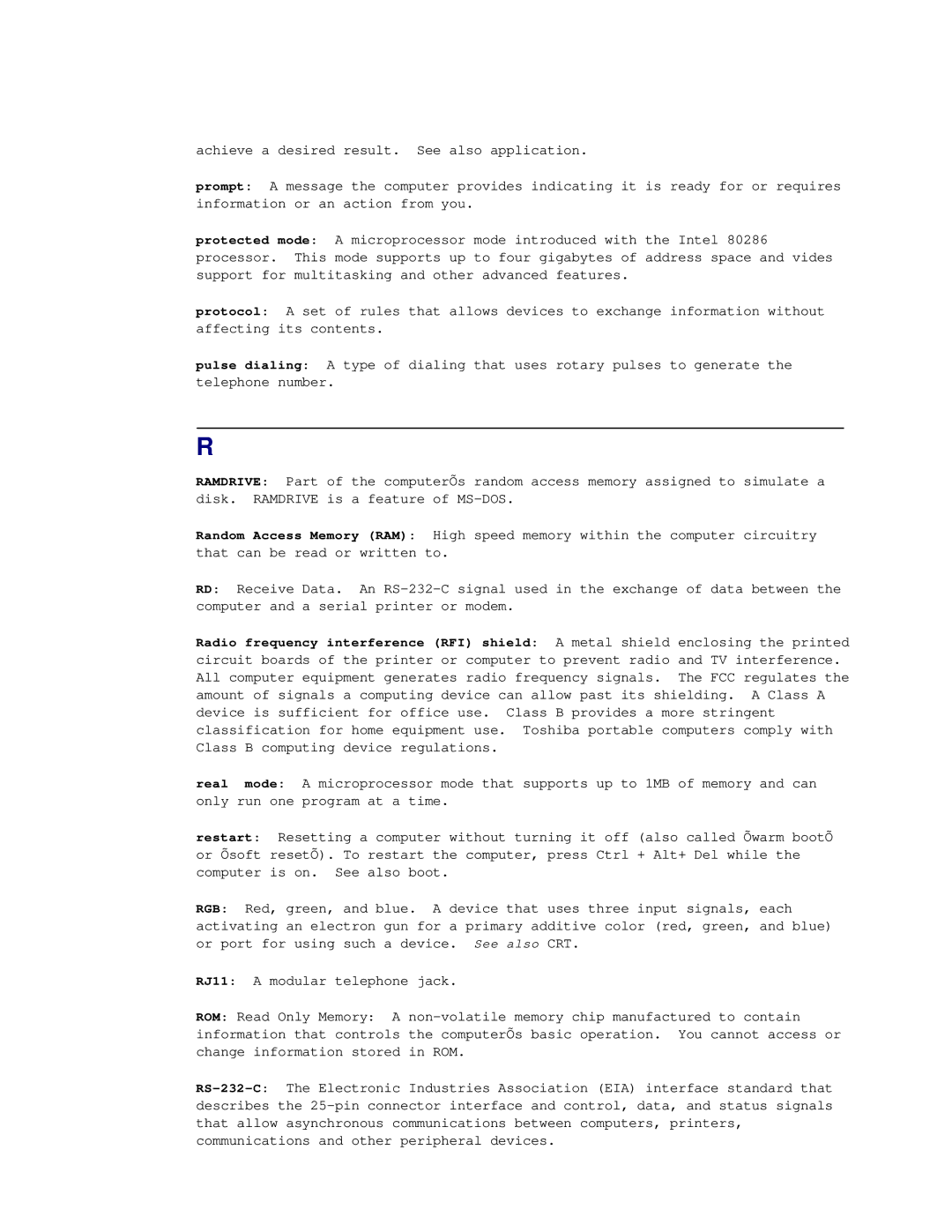 Toshiba T2150CD user manual 